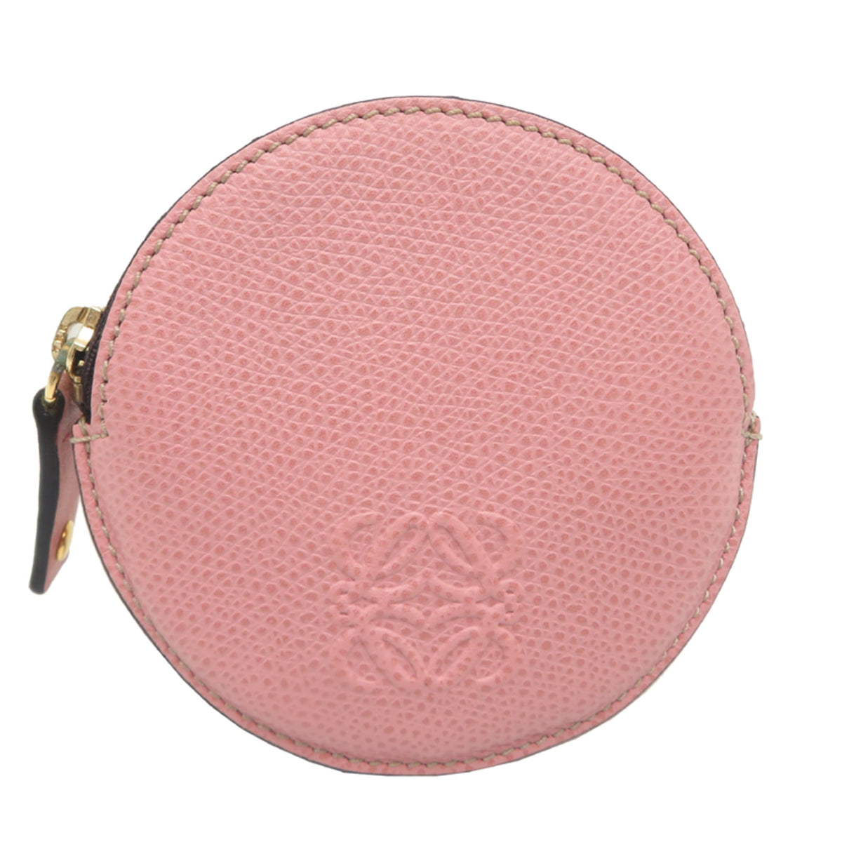 Loewe Pink Leather Coin Purse/Coin Case (Pre-Owned)