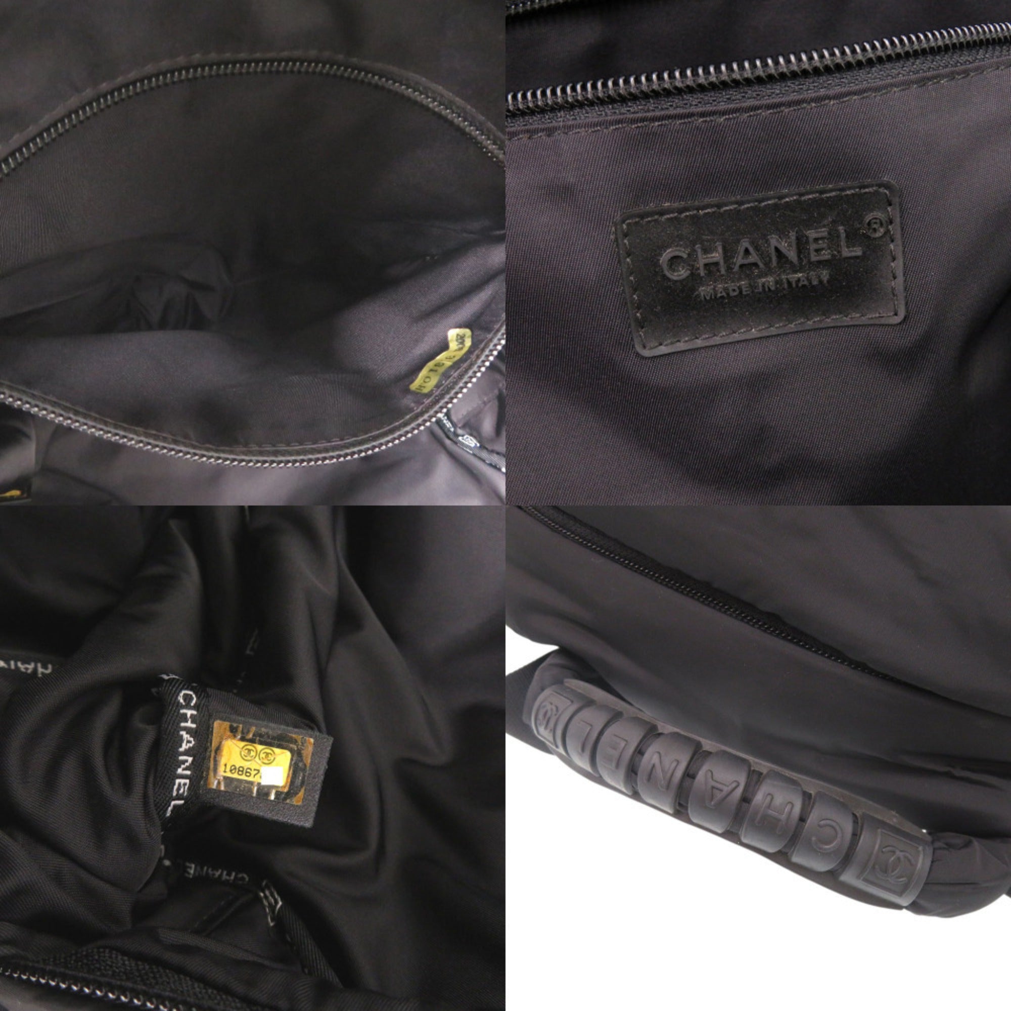 Chanel Black Nylon Backpack (Pre-Owned)