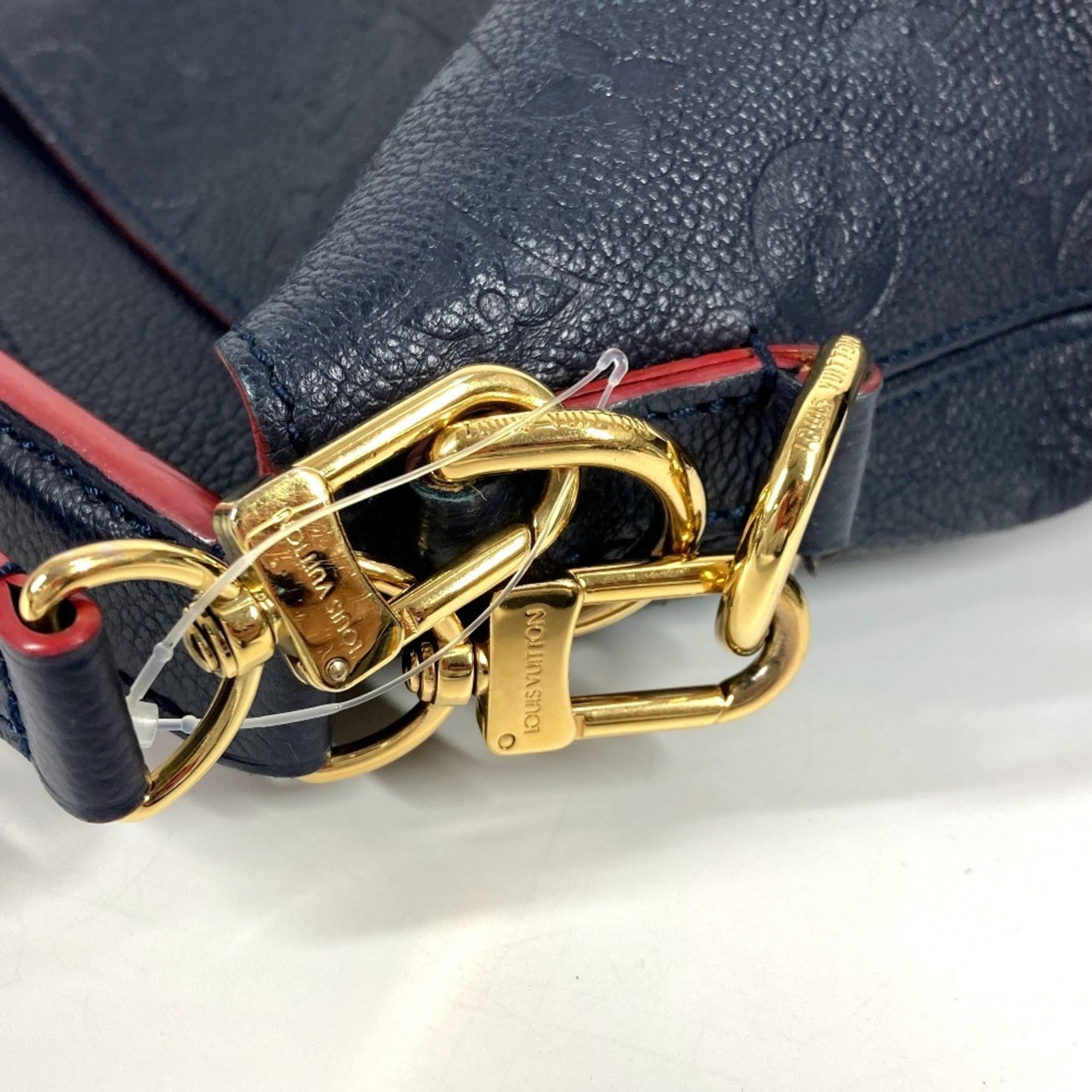 Louis Vuitton Marine Rouge Navy Monogram Empreinte Leather Shoulder Bag Tote Bag (Pre-Owned)