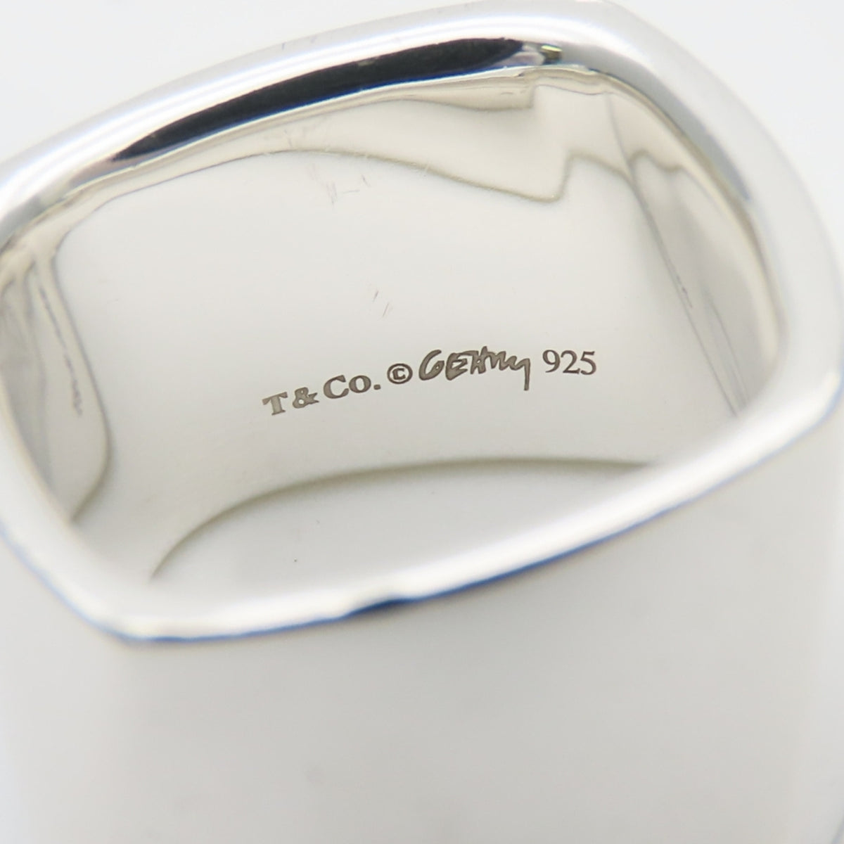 Tiffany Silver Silver 925 Band Ring (Pre-Owned)
