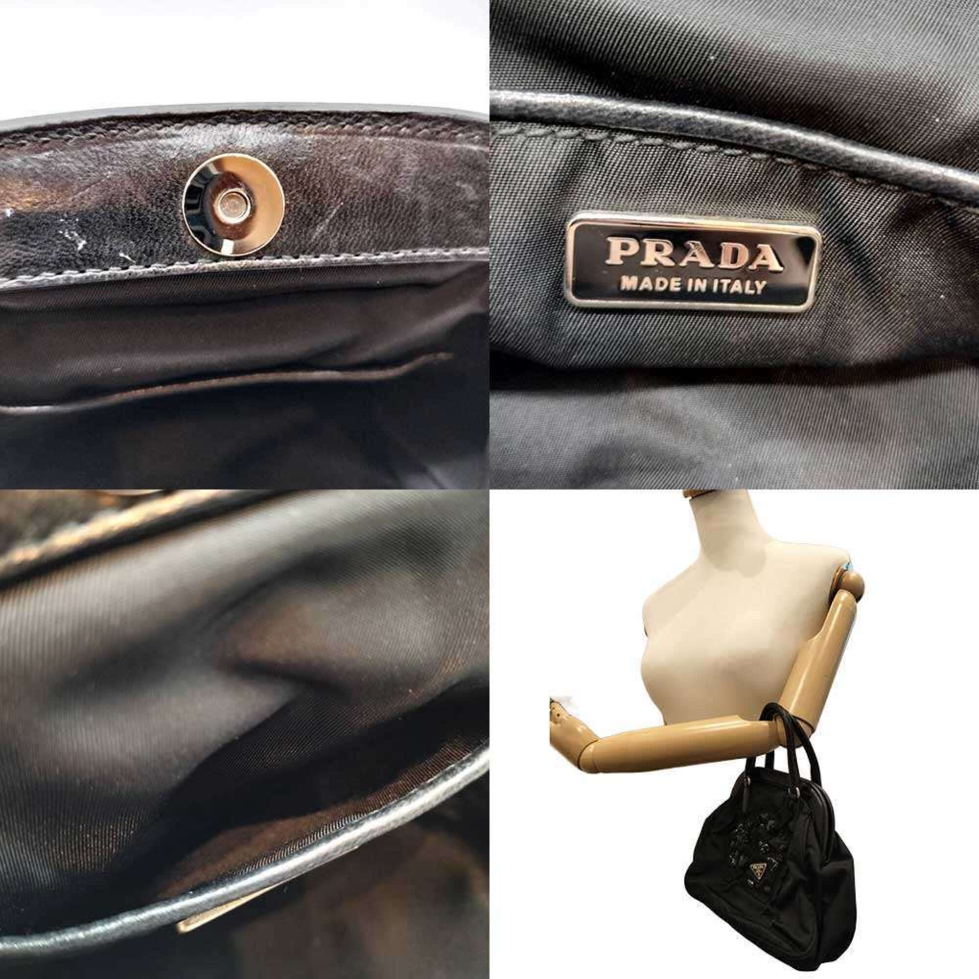 Prada Black Nylon Handbag (Pre-Owned)