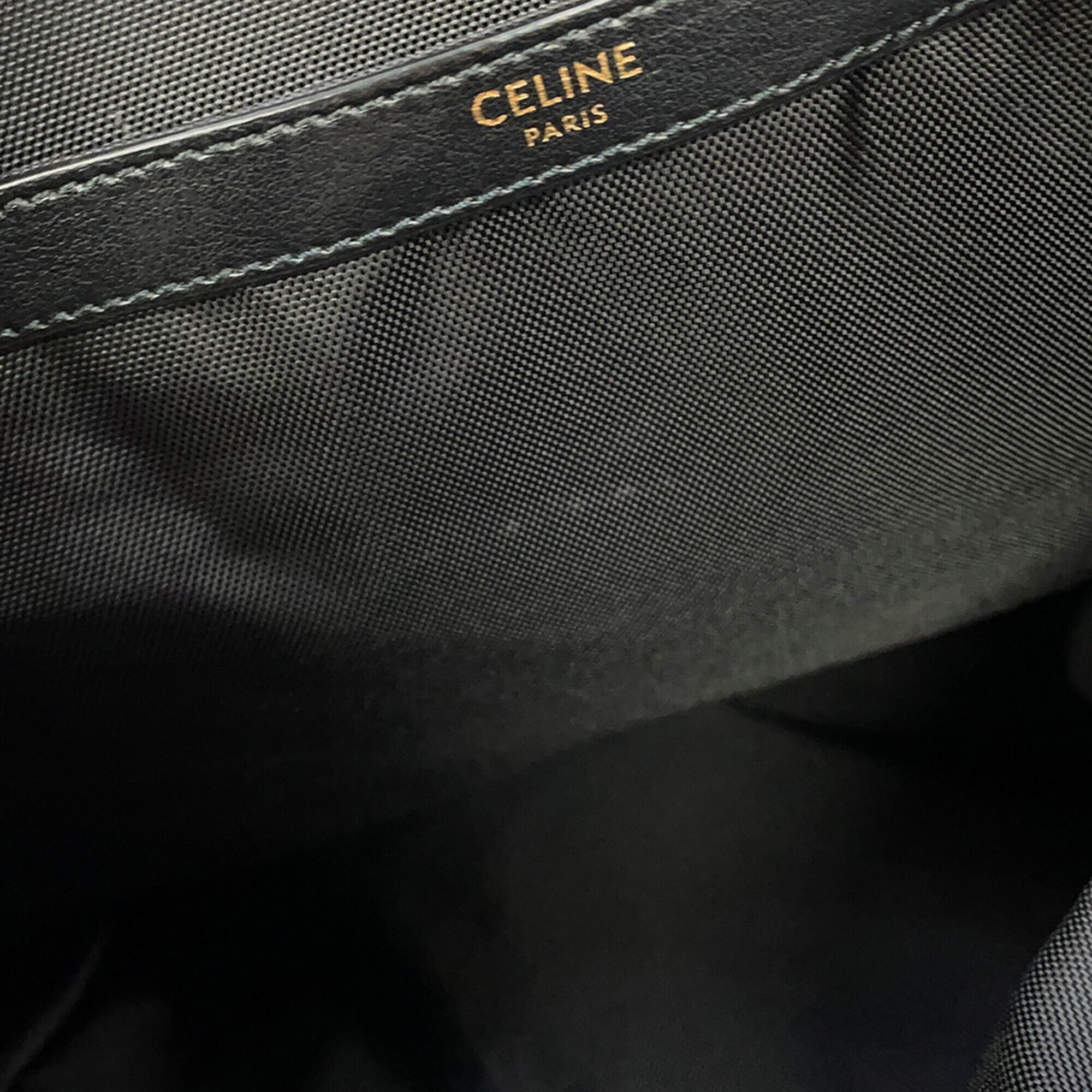 Celine Black Multi-Color Canvas Leather Backpack (Pre-Owned)