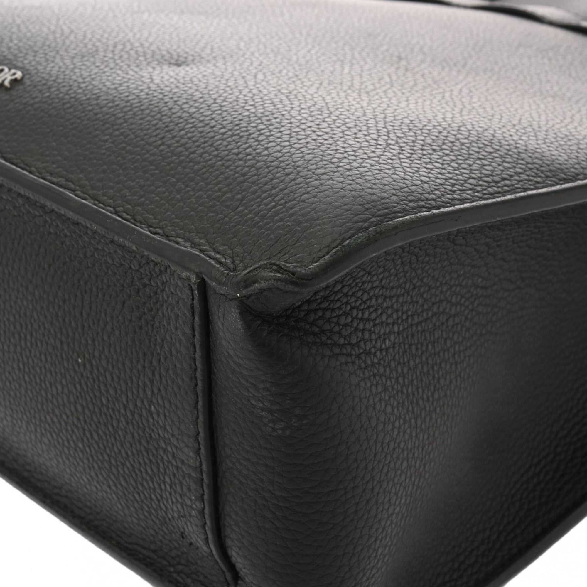 Dior Homme Black Leather Tote Bag (Pre-Owned)
