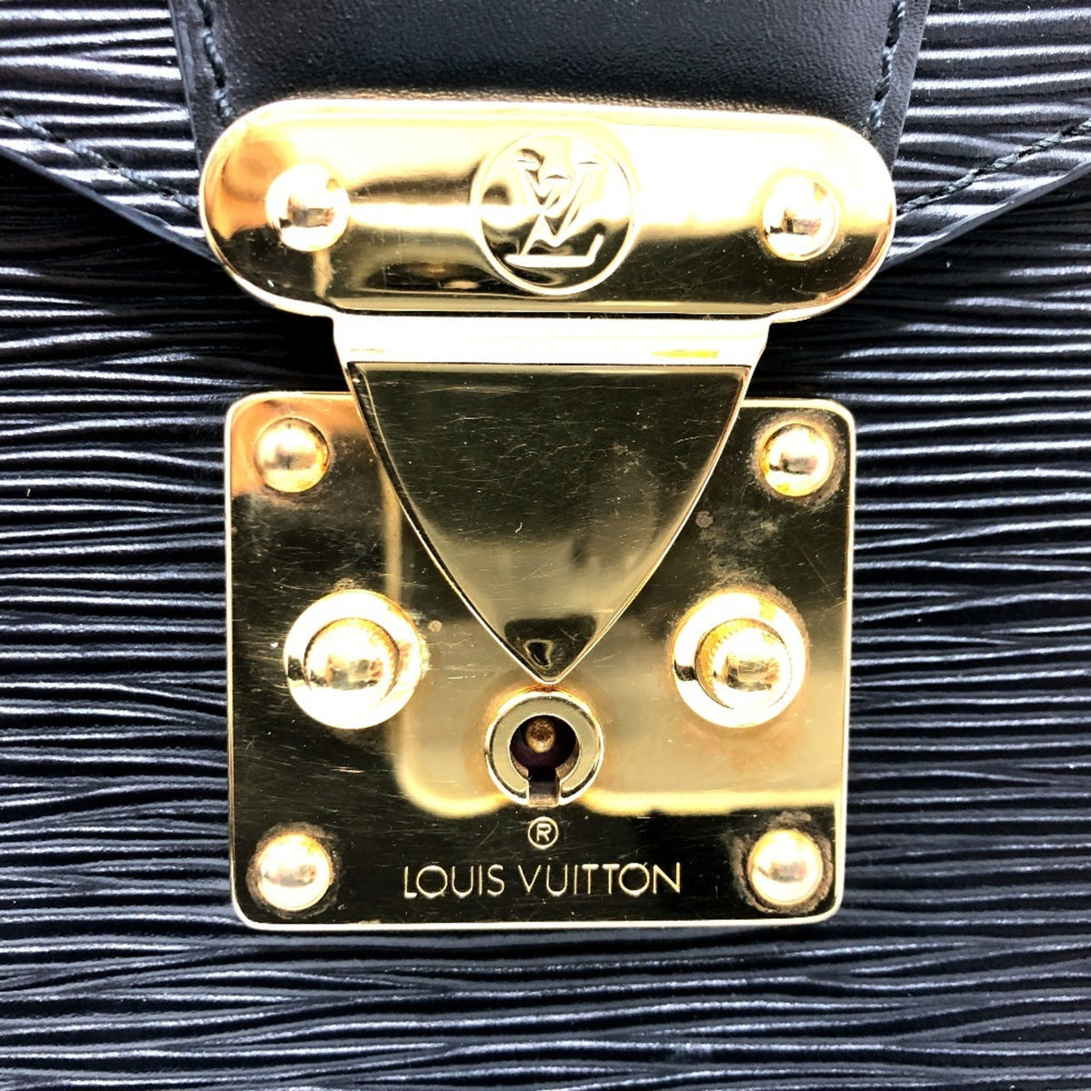 Louis Vuitton Black Epi Leather Handbag (Pre-Owned)