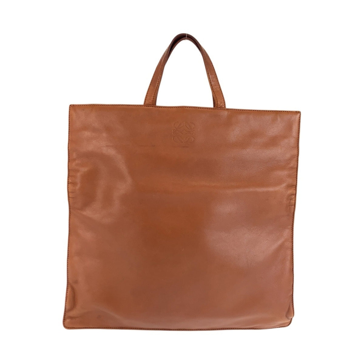 Loewe Brown Leather Handbag Tote Bag (Pre-Owned)
