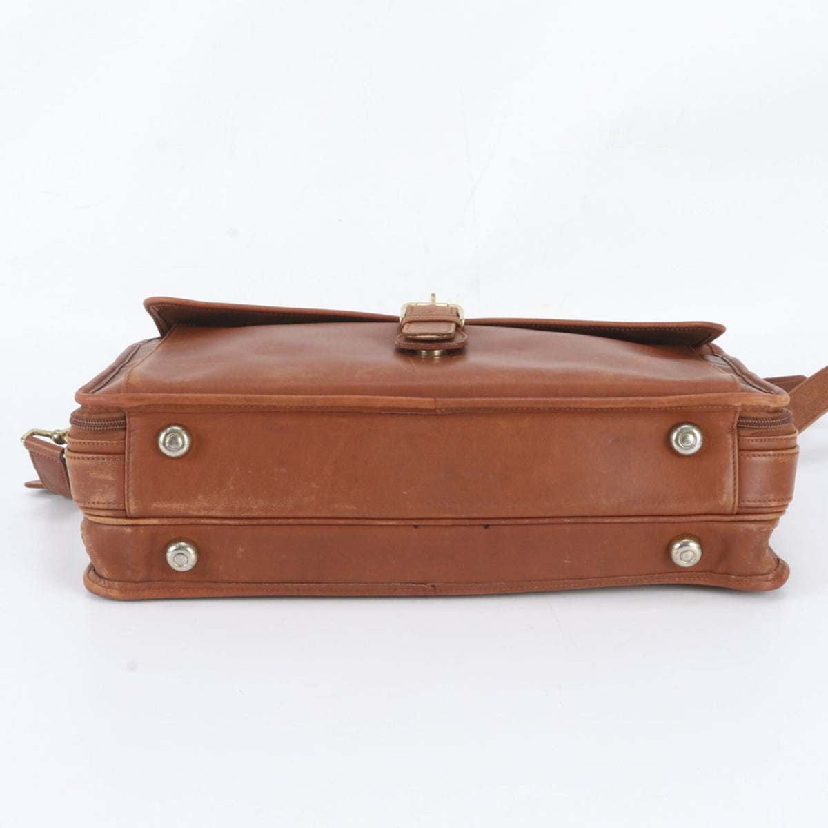 Coach Camel Leather Briefcase (Pre-Owned)