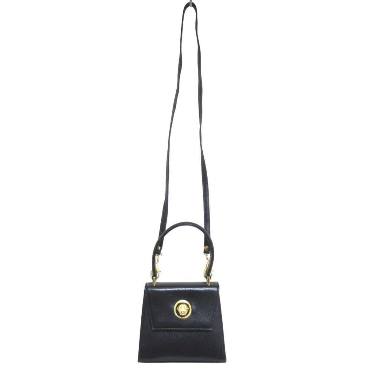 Versace Black Handbag Shoulder Bag (Pre-Owned)