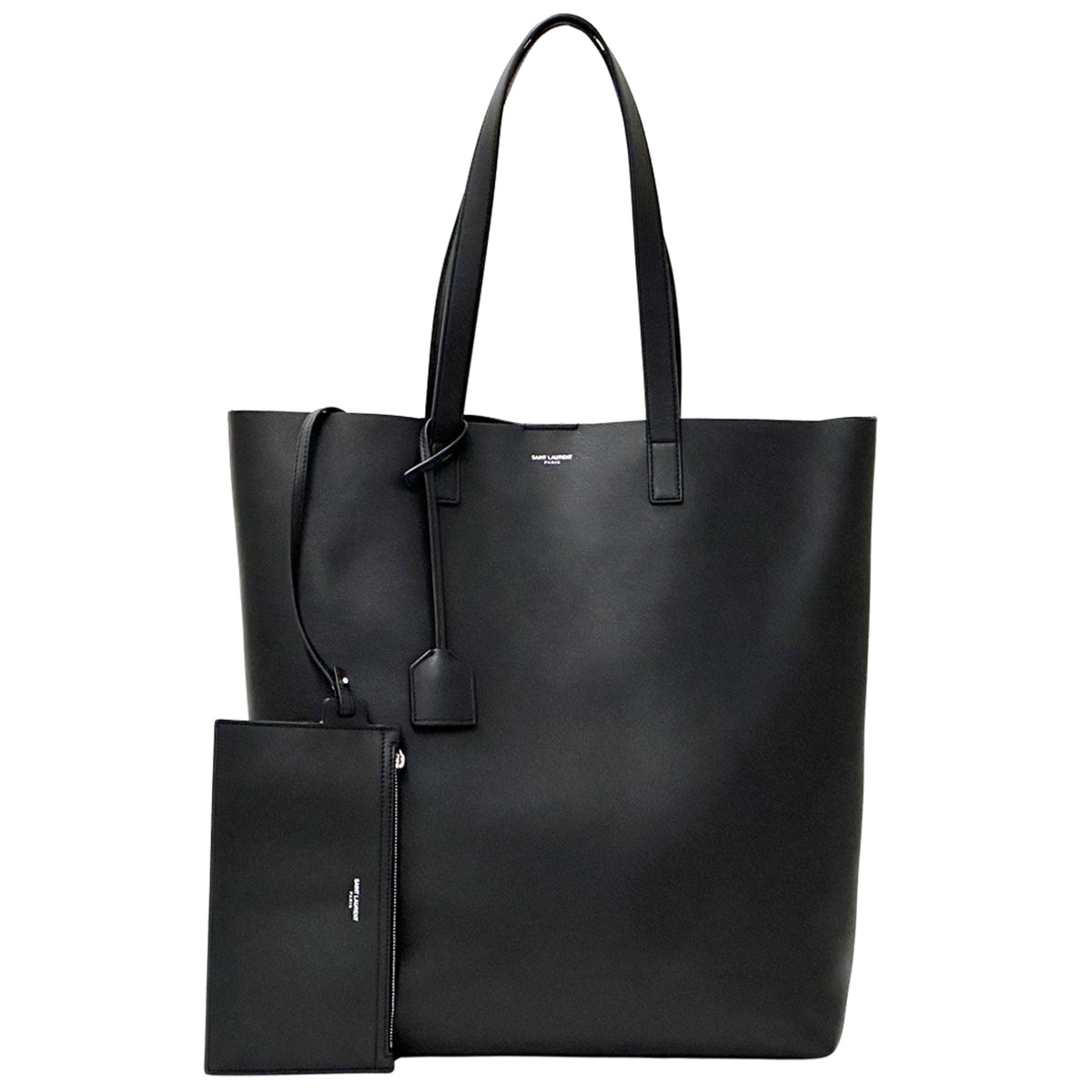 Saint Laurent Black Leather Tote Bag (Pre-Owned)