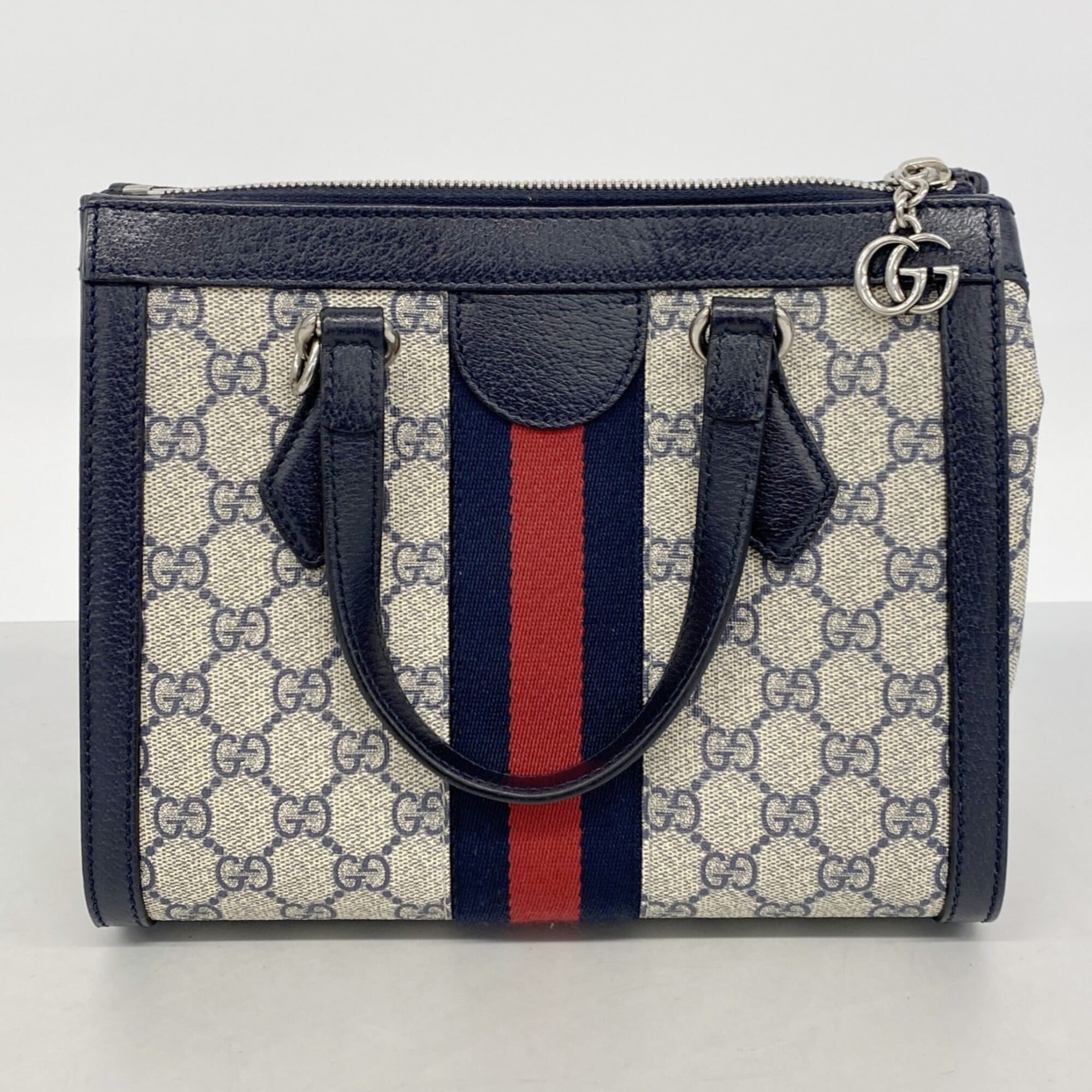 Gucci Navy Pvc Handbag (Pre-Owned)