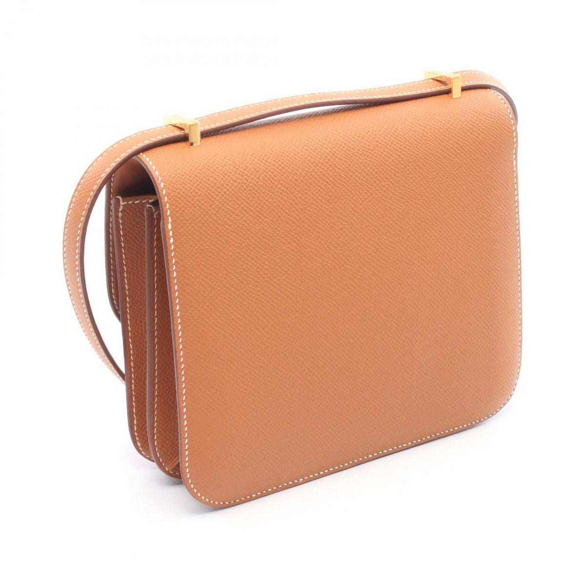 Hermes Brown Epsom Leather Handbag Shoulder Bag (Pre-Owned)