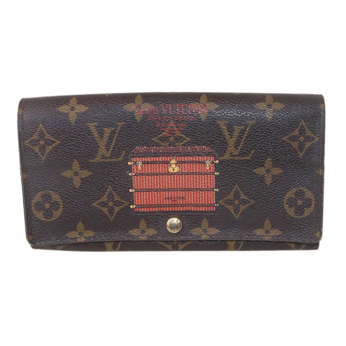 Louis Vuitton Monogram Brown Long Wallet (Bi-Fold) (Pre-Owned)