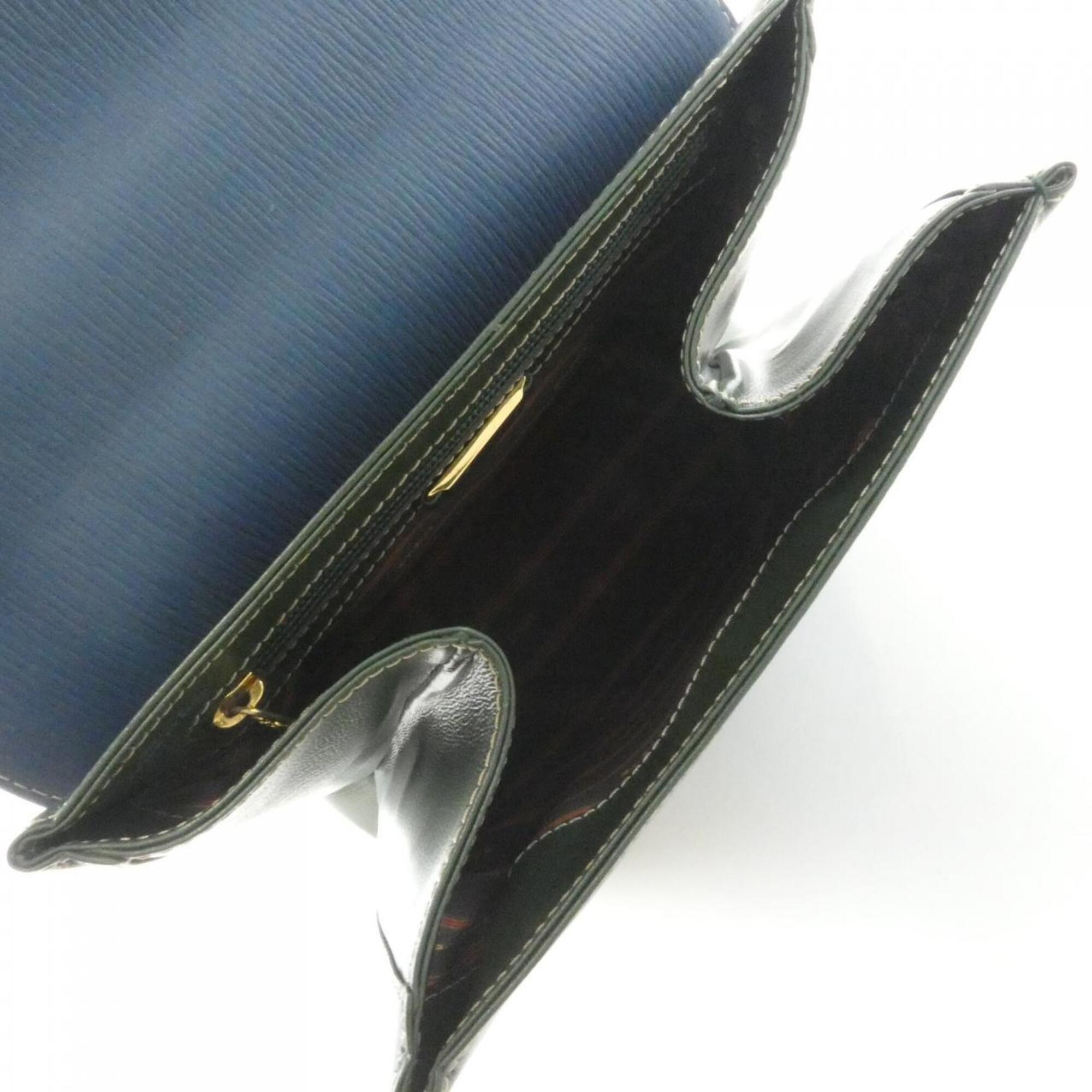 Loewe Blue Green Leather Handbag (Pre-Owned)