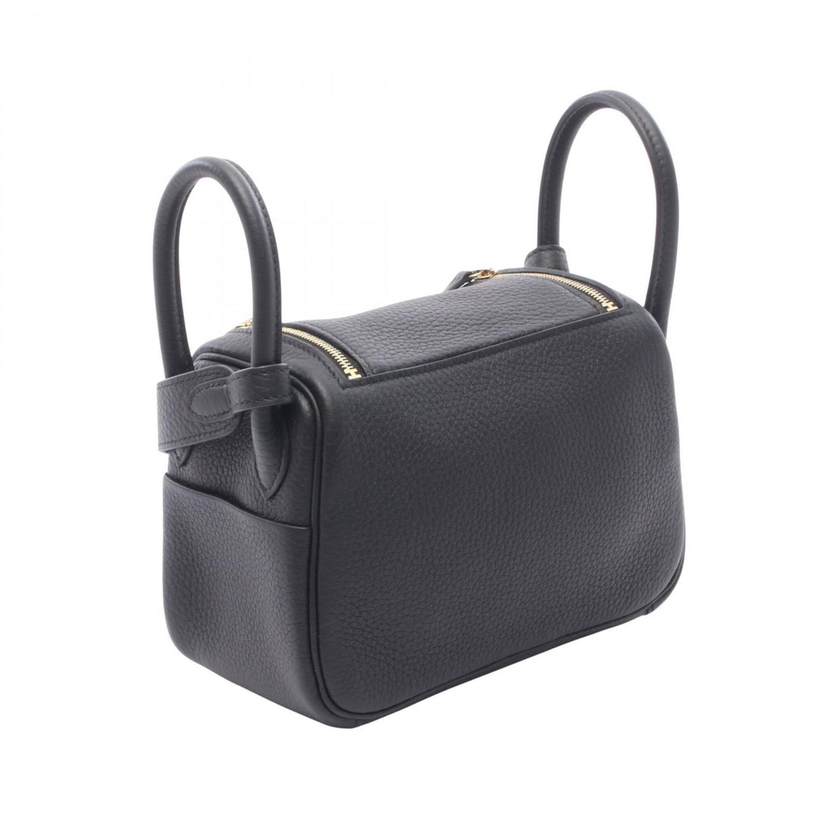Hermes Black Taurillon Clemence Leather Handbag Shoulder Bag (Pre-Owned)