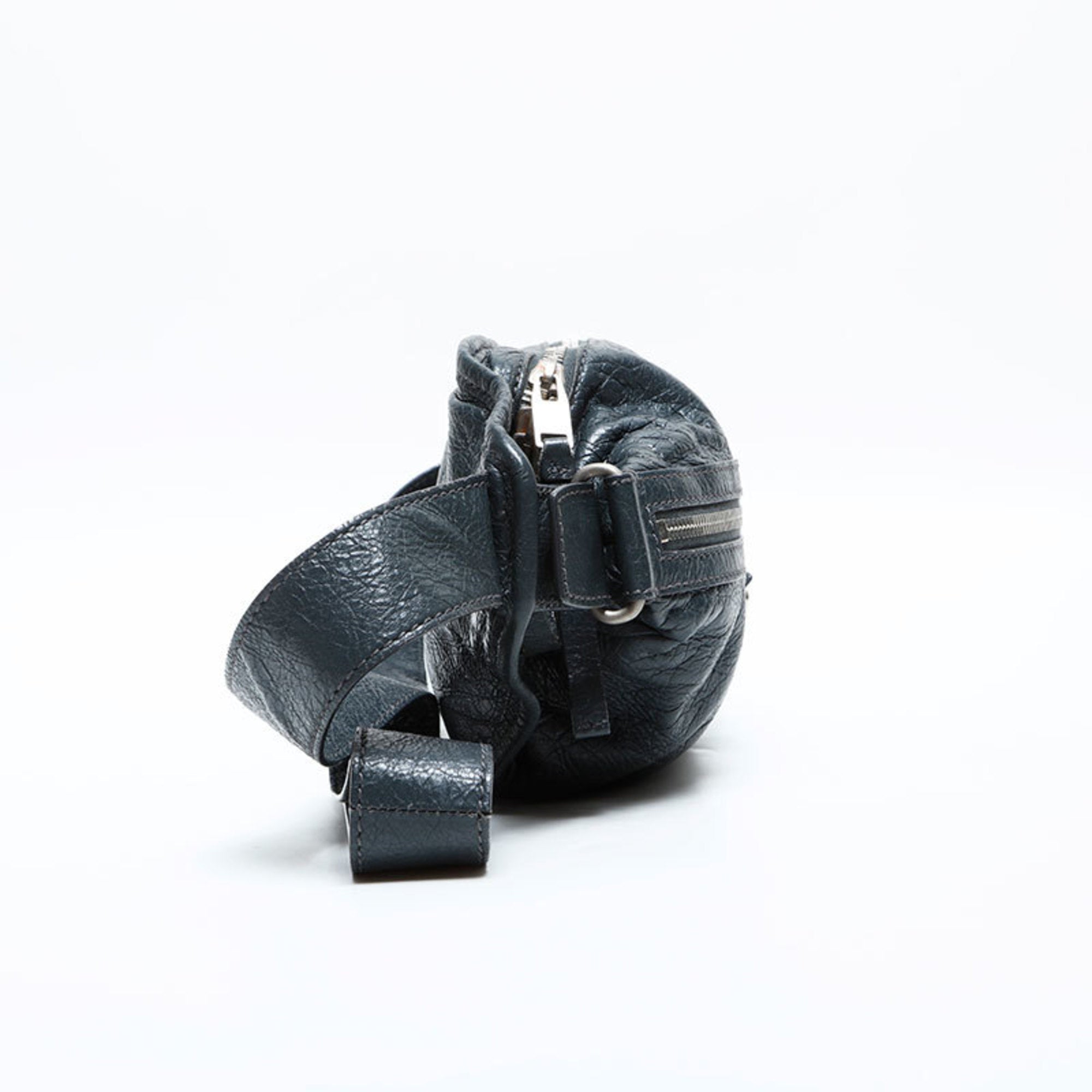 Balenciaga Gray Leather Fanny Pack (Pre-Owned)