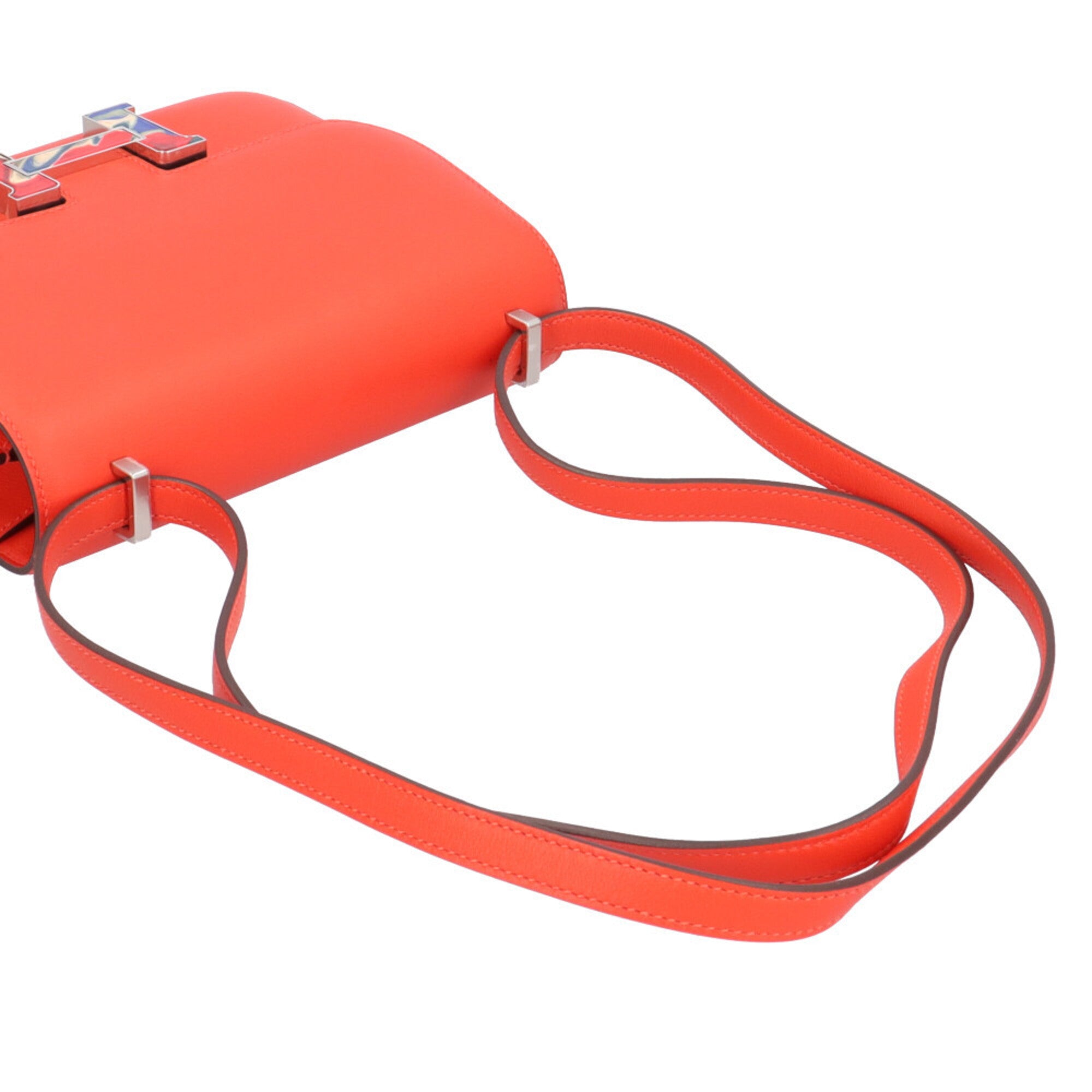 Hermes Capucine Orange Epsom Leather Shoulder Bag (Pre-Owned)