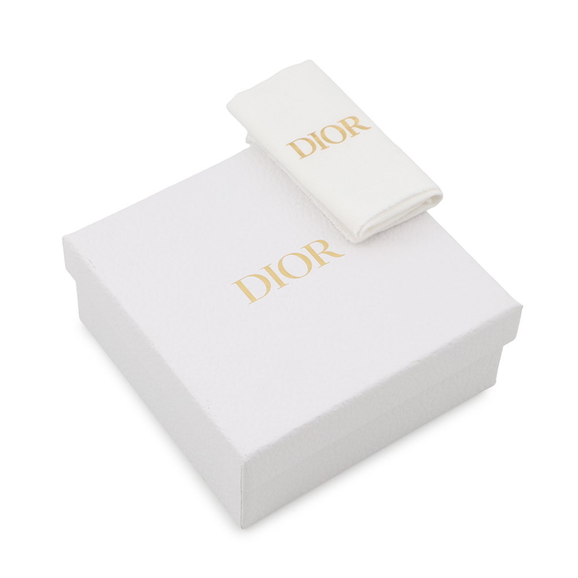 Christian Dior Light Blue Leather Wallet (Tri-Fold) (Pre-Owned)