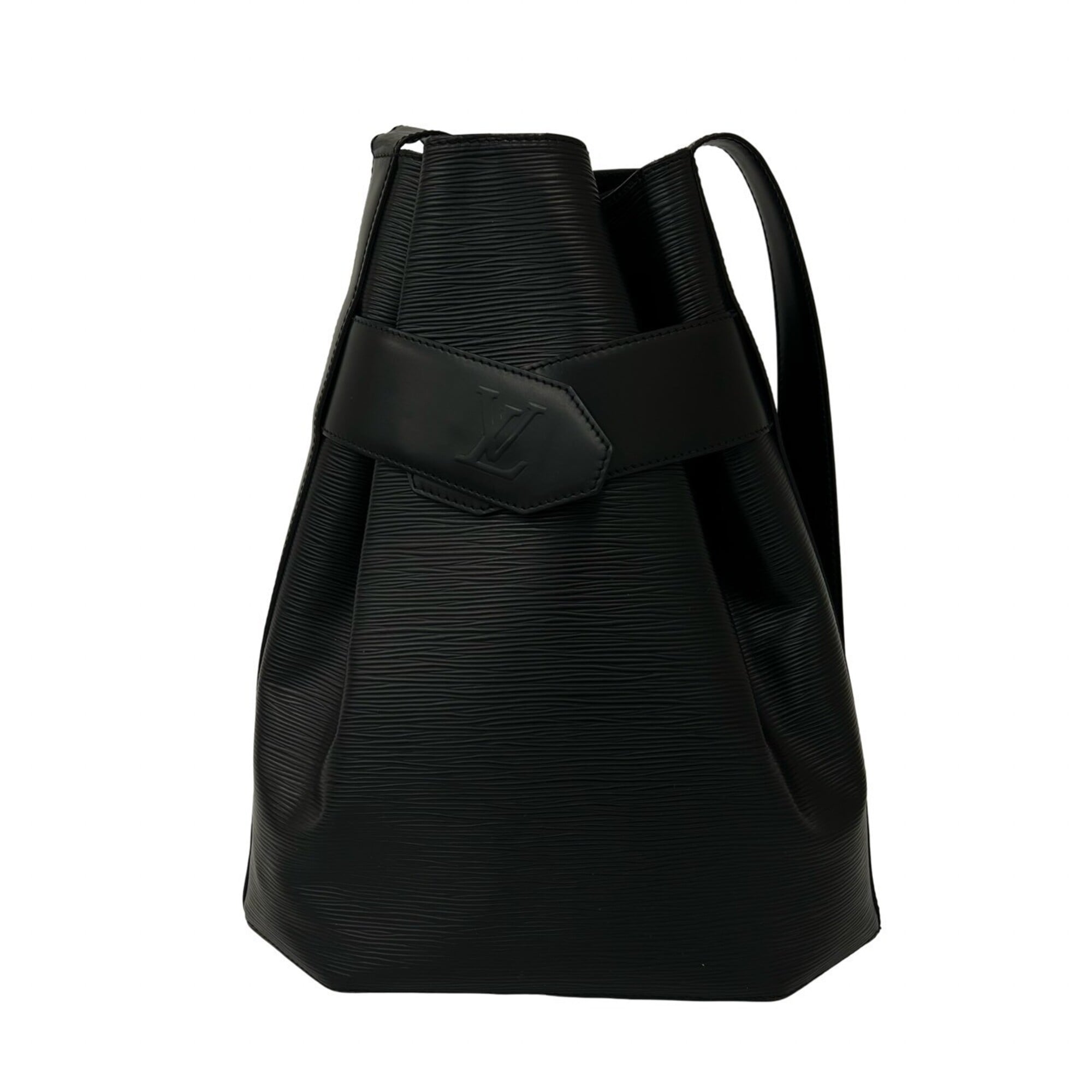 Louis Vuitton Black Leather Shoulder Bag (Pre-Owned)