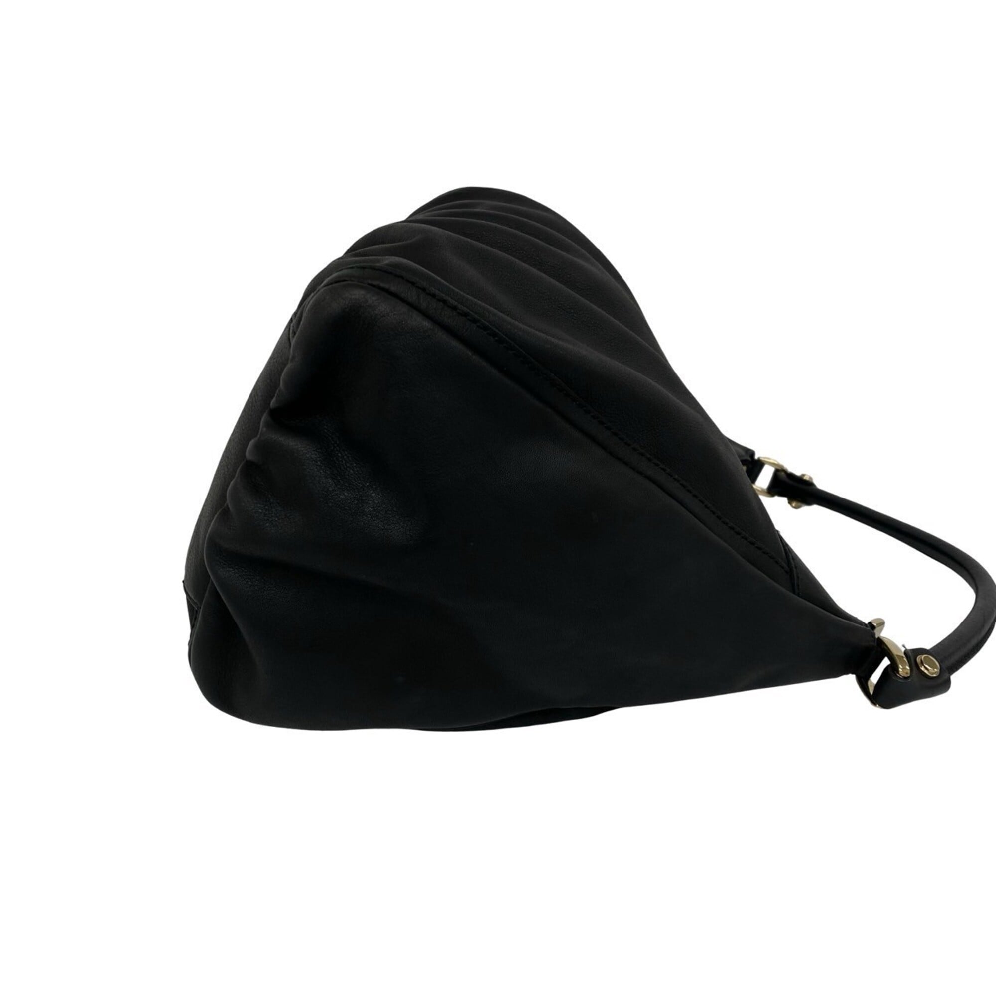Gucci Black Leather Handbag Shoulder Bag Tote Bag (Pre-Owned)
