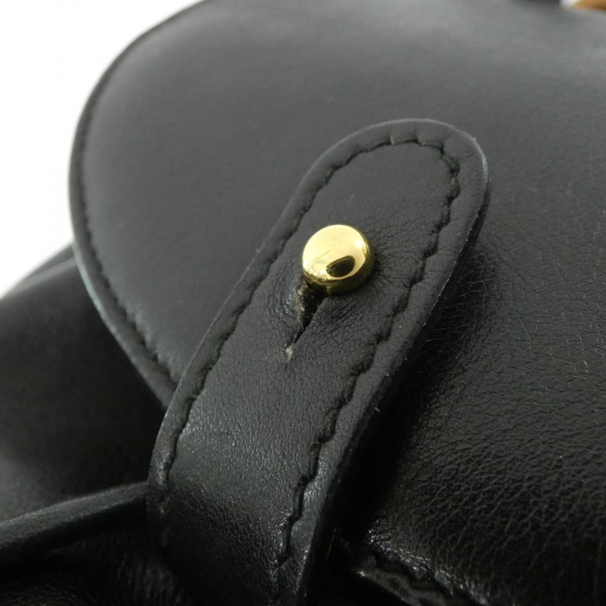 Gucci Black Leather Backpack (Pre-Owned)