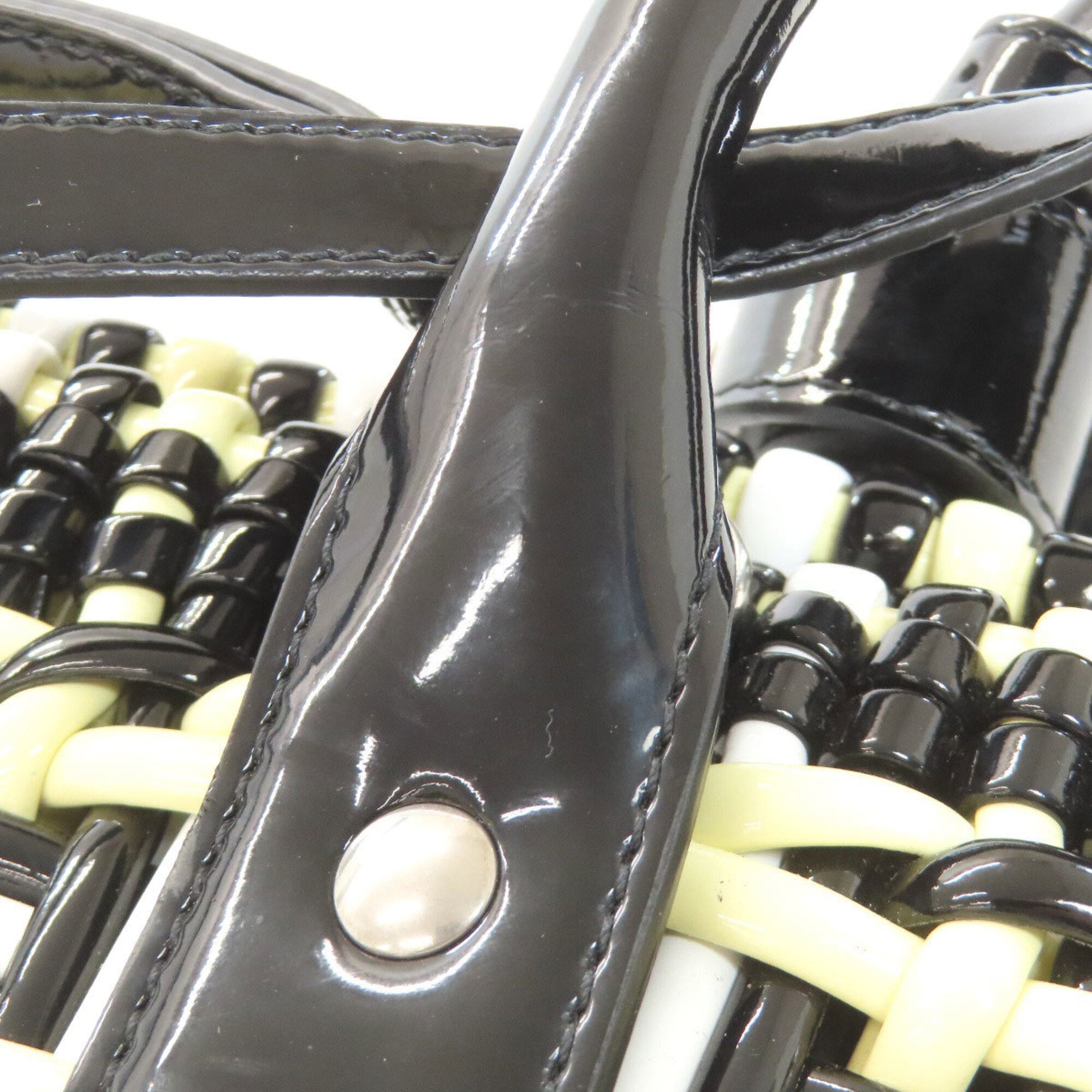 Balenciaga Black Yellow Leather Handbag (Pre-Owned)