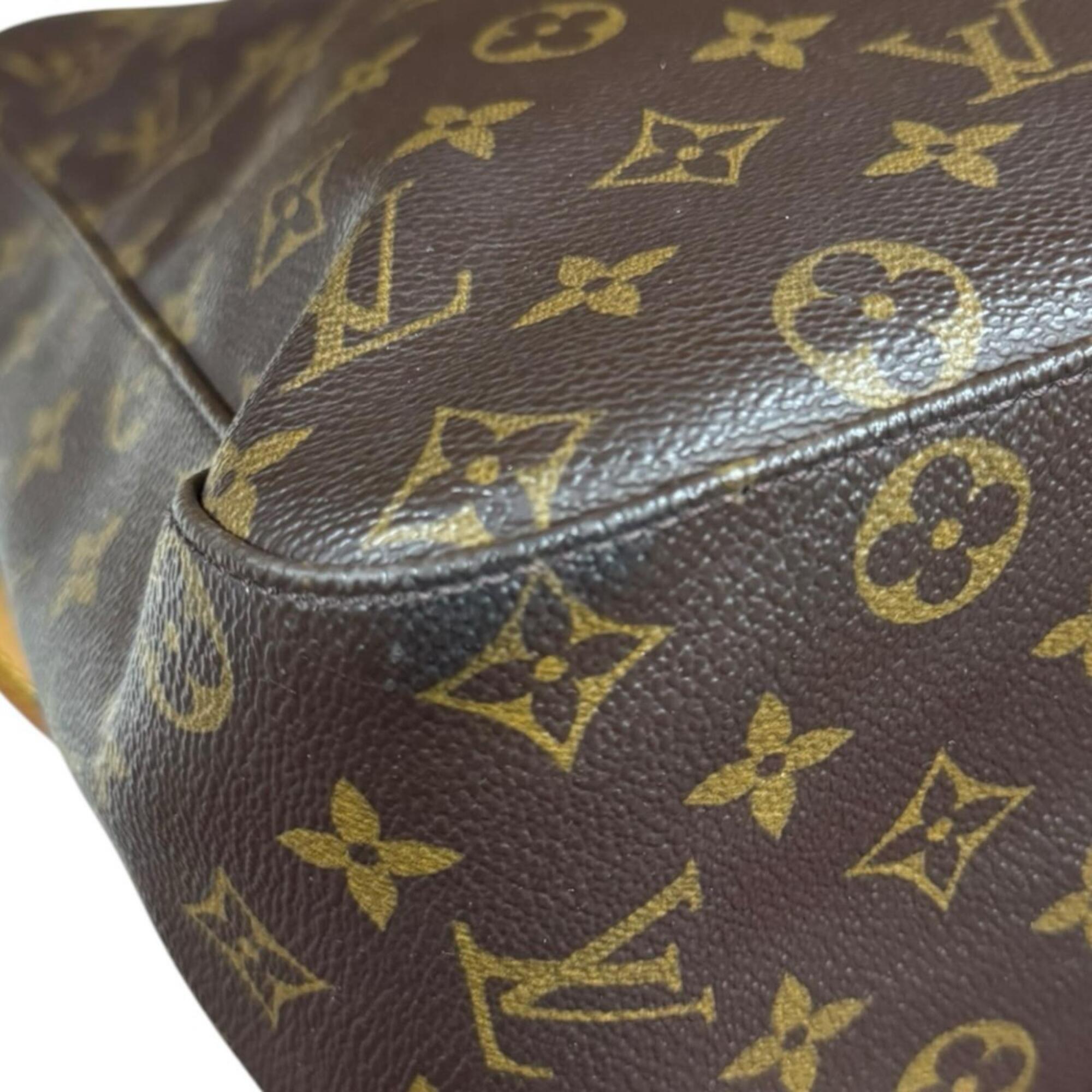Louis Vuitton Brown Monogram Canvas Shoulder Bag (Pre-Owned)