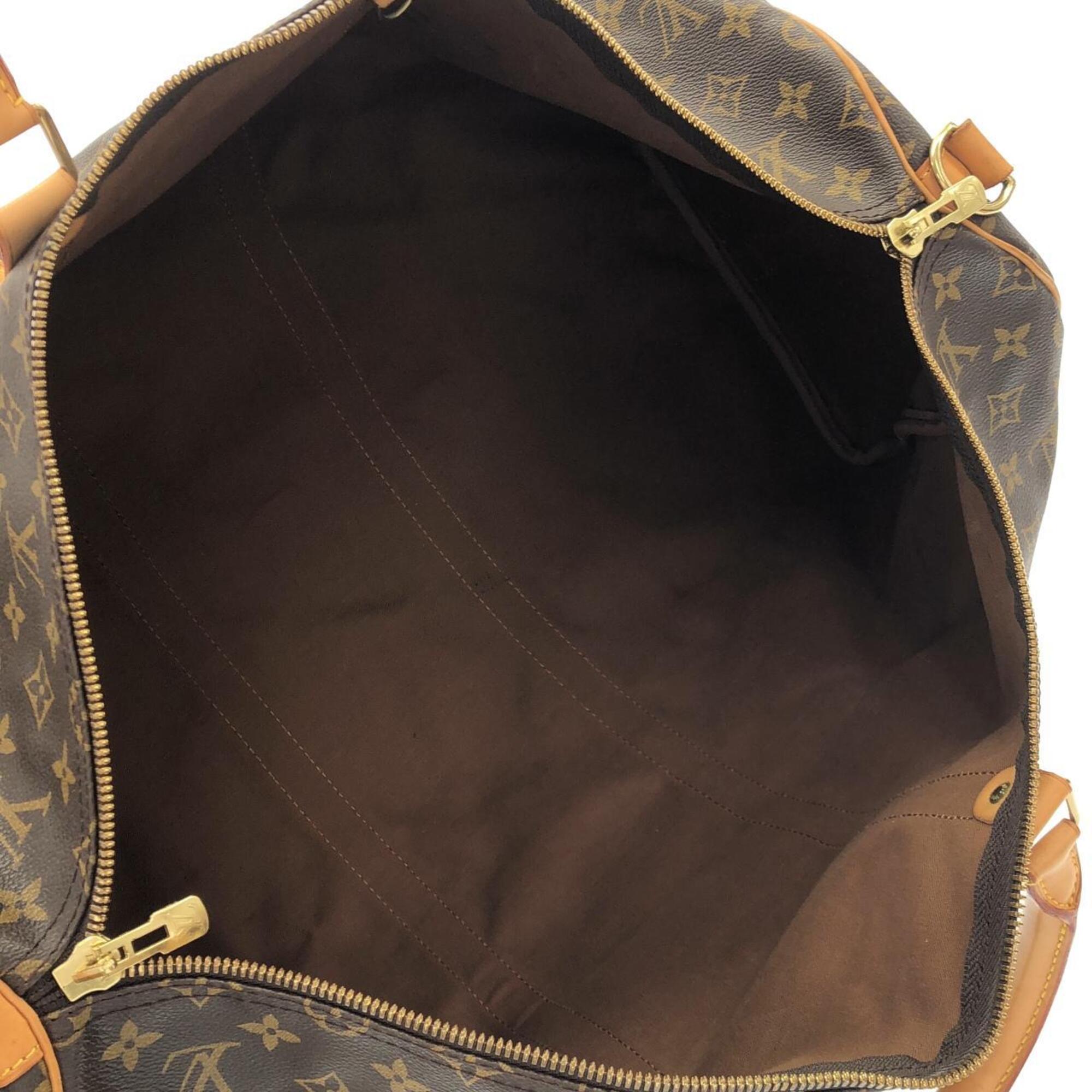 Louis Vuitton Marron Coated Canvas Boston Bag (Pre-Owned)