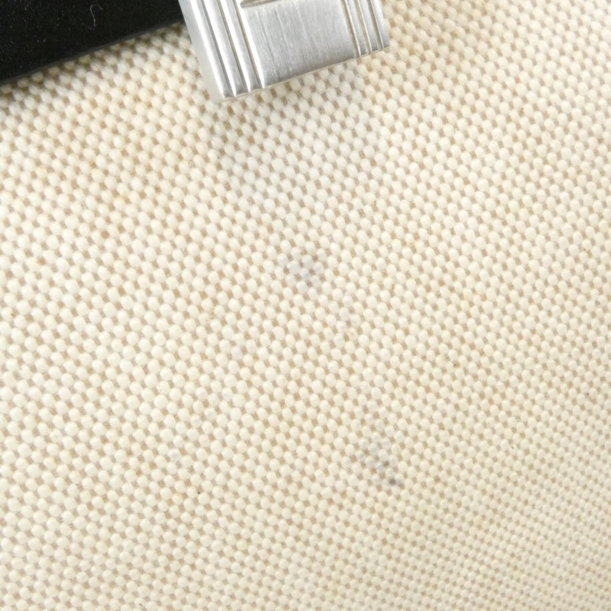 Hermes Black Toile H Handbag (Pre-Owned)