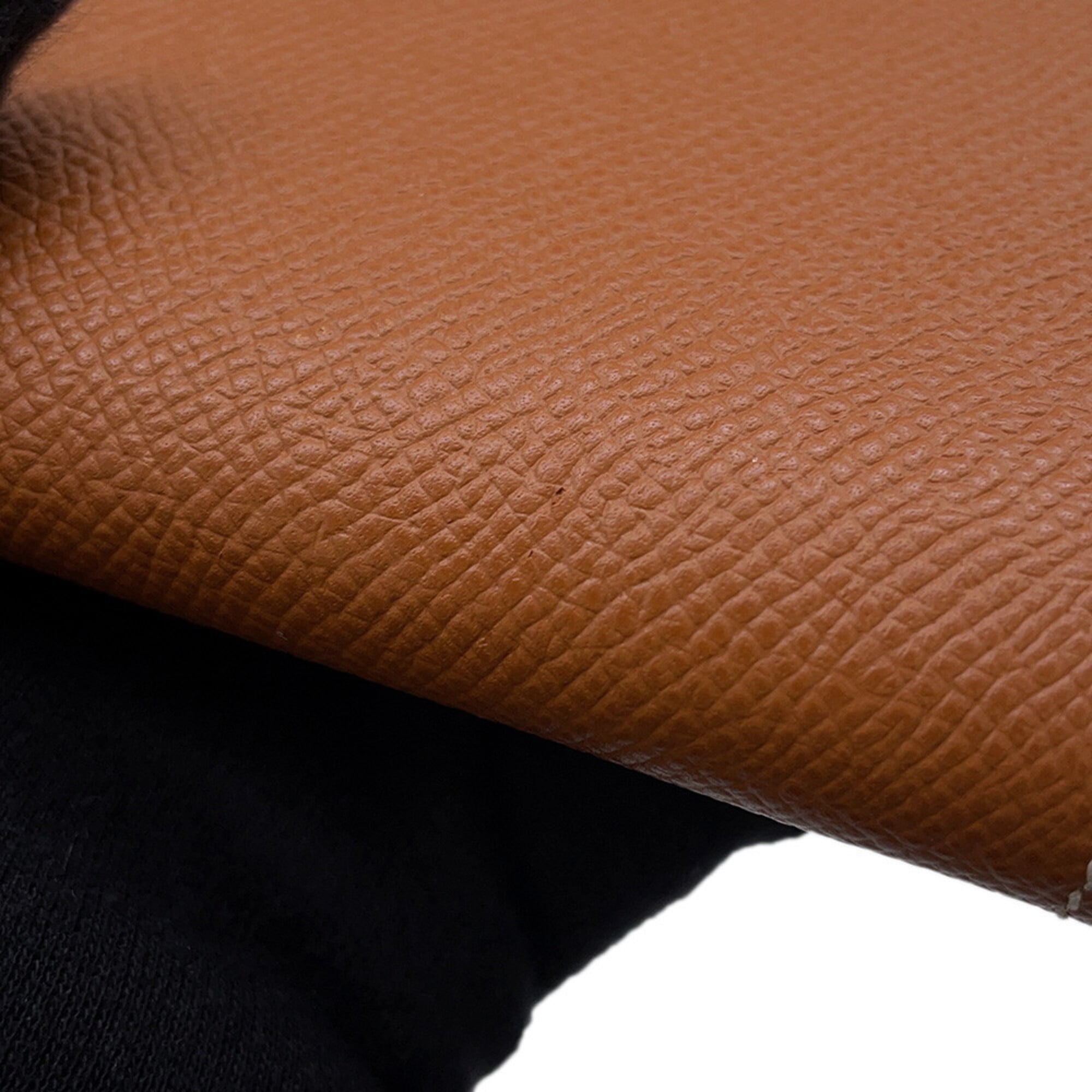 Hermes Gold Brown Epsom Leather Long Wallet (Bi-Fold) (Pre-Owned)