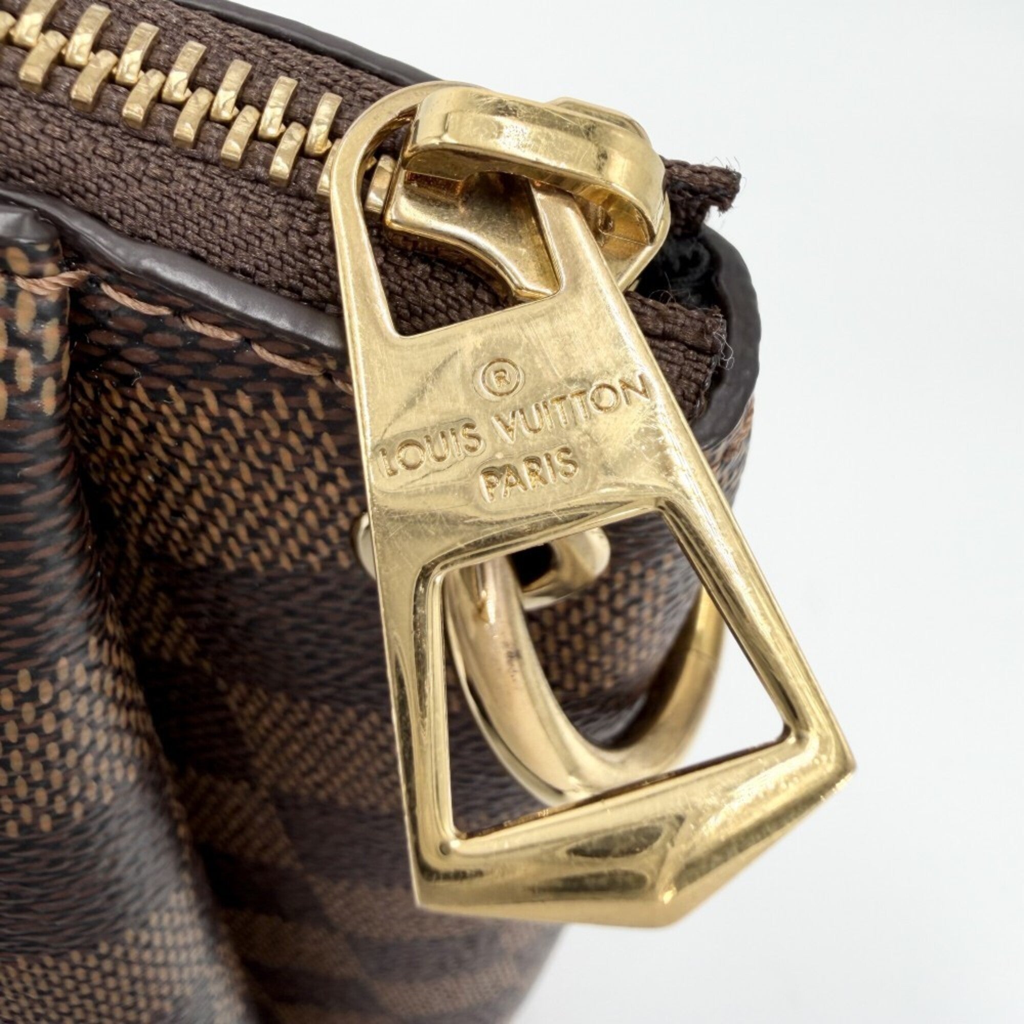Louis Vuitton Brown Damier Canvas Handbag Shoulder Bag (Pre-Owned)