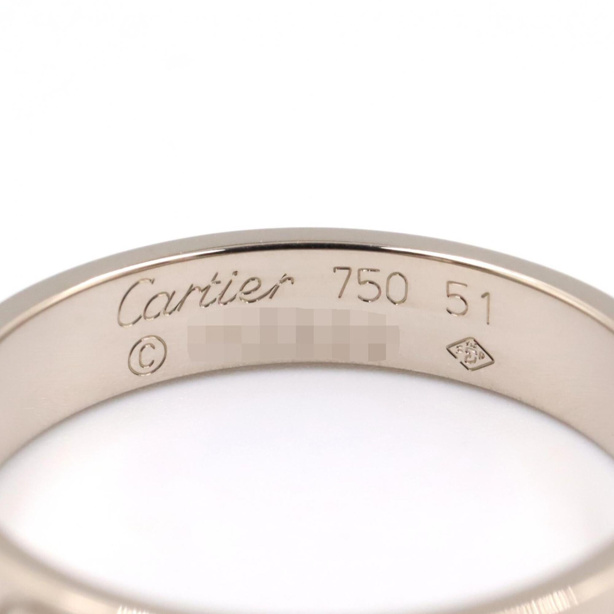 Cartier Silver White Gold (18K) Band Ring (Pre-Owned)