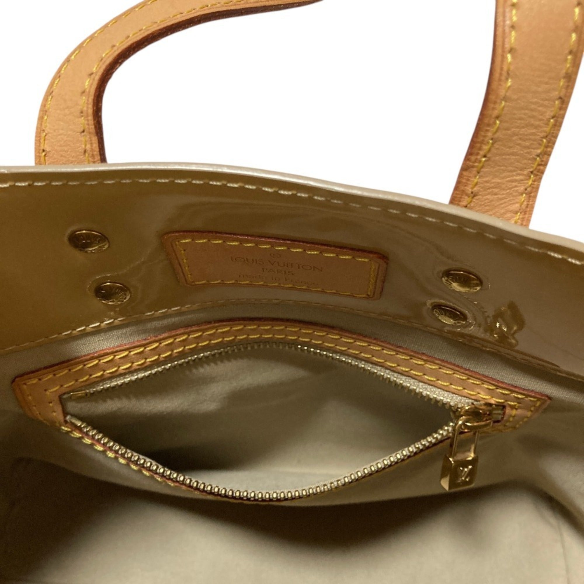 Louis Vuitton Beige Monogram Monogram Vernis Handbag (Pre-Owned)