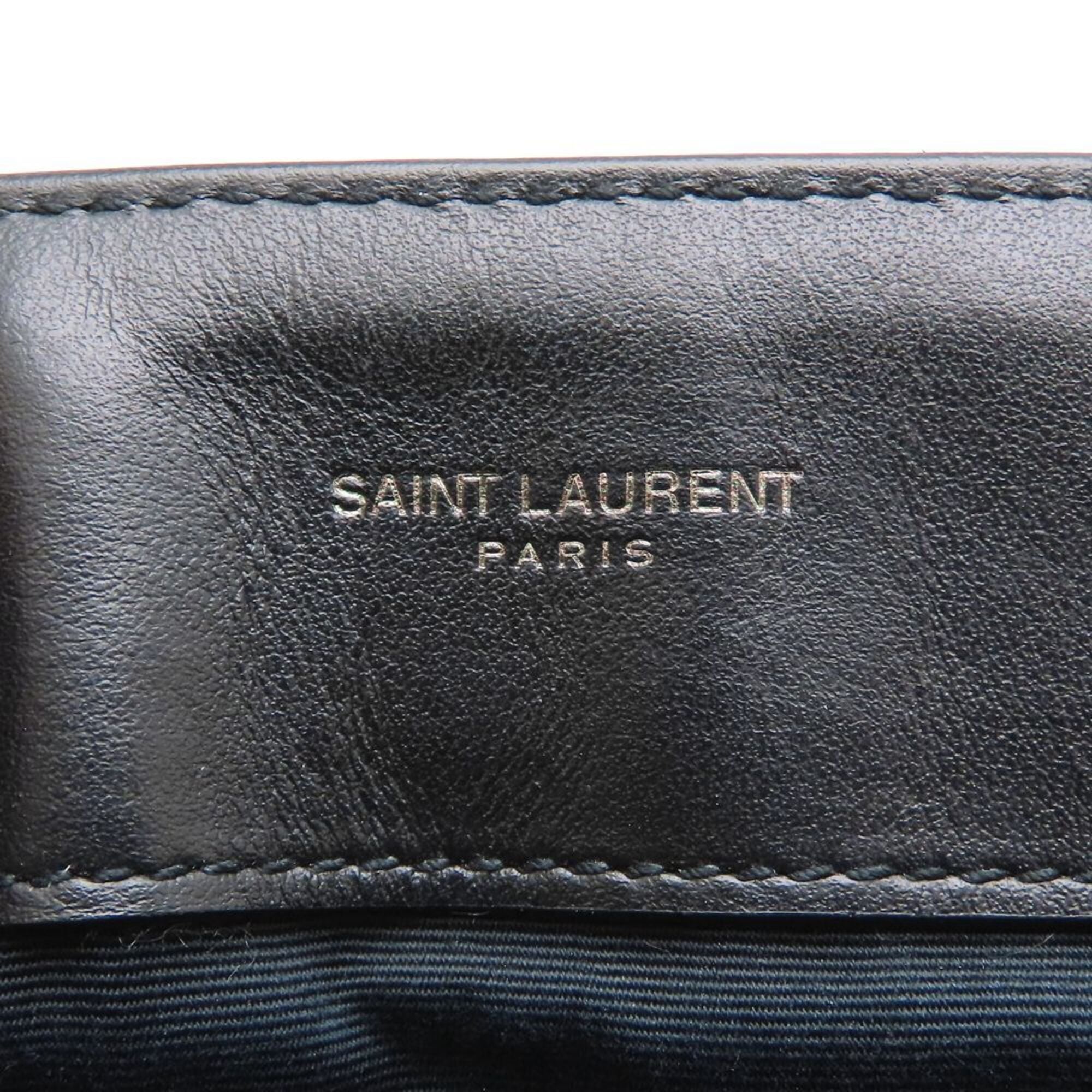 Yves Saint Laurent Black Leather Shoulder Bag (Pre-Owned)
