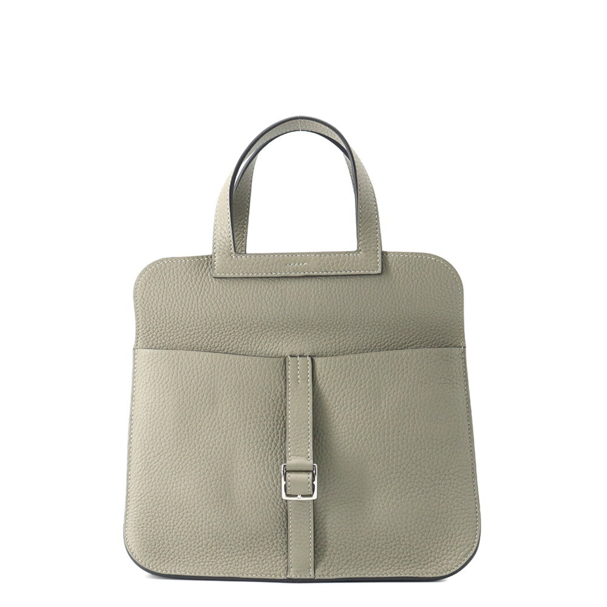 Hermes Alezan Beige Taurillon Clemence Leather Handbag (Pre-Owned)
