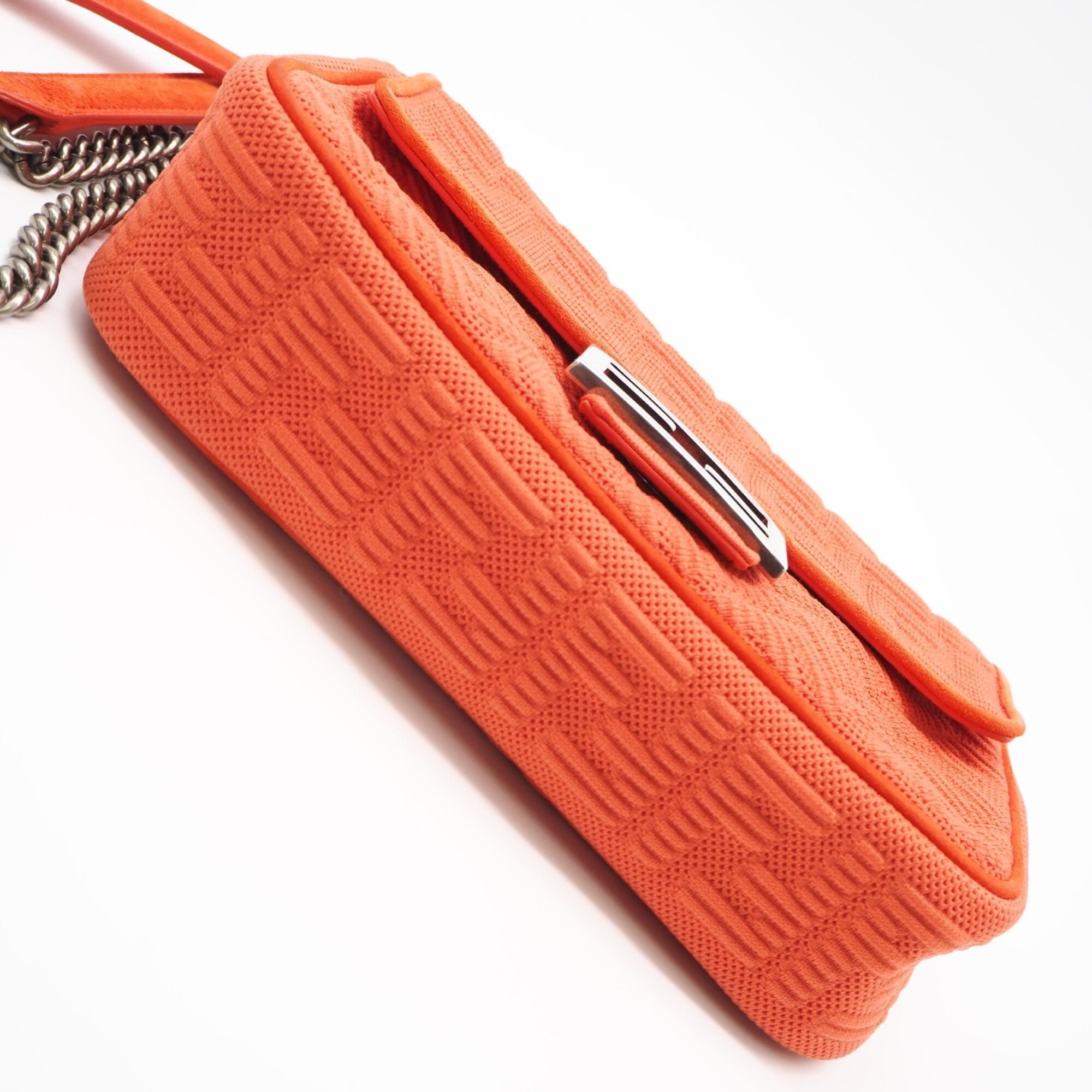 Fendi Orange Canvas Shoulder Bag (Pre-Owned)
