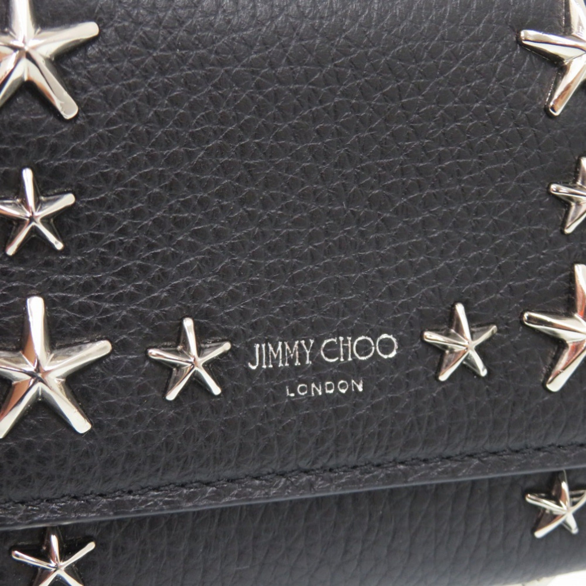 Jimmy Choo Black Leather Clutch Bag (Pre-Owned)