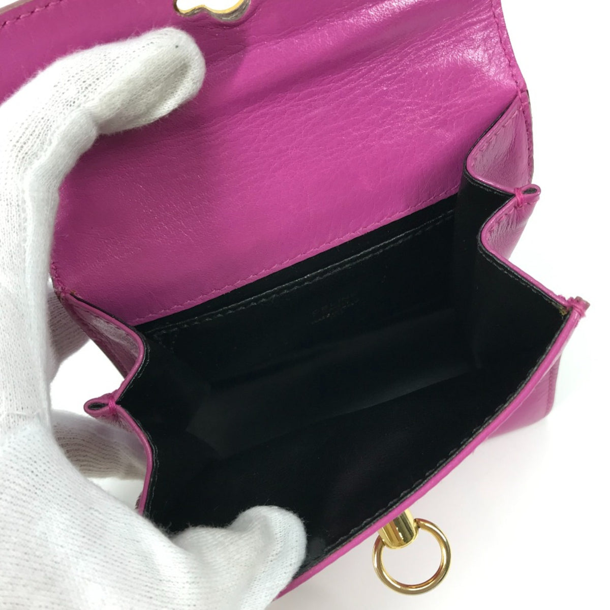 Celine Purple Leather Handbag (Pre-Owned)