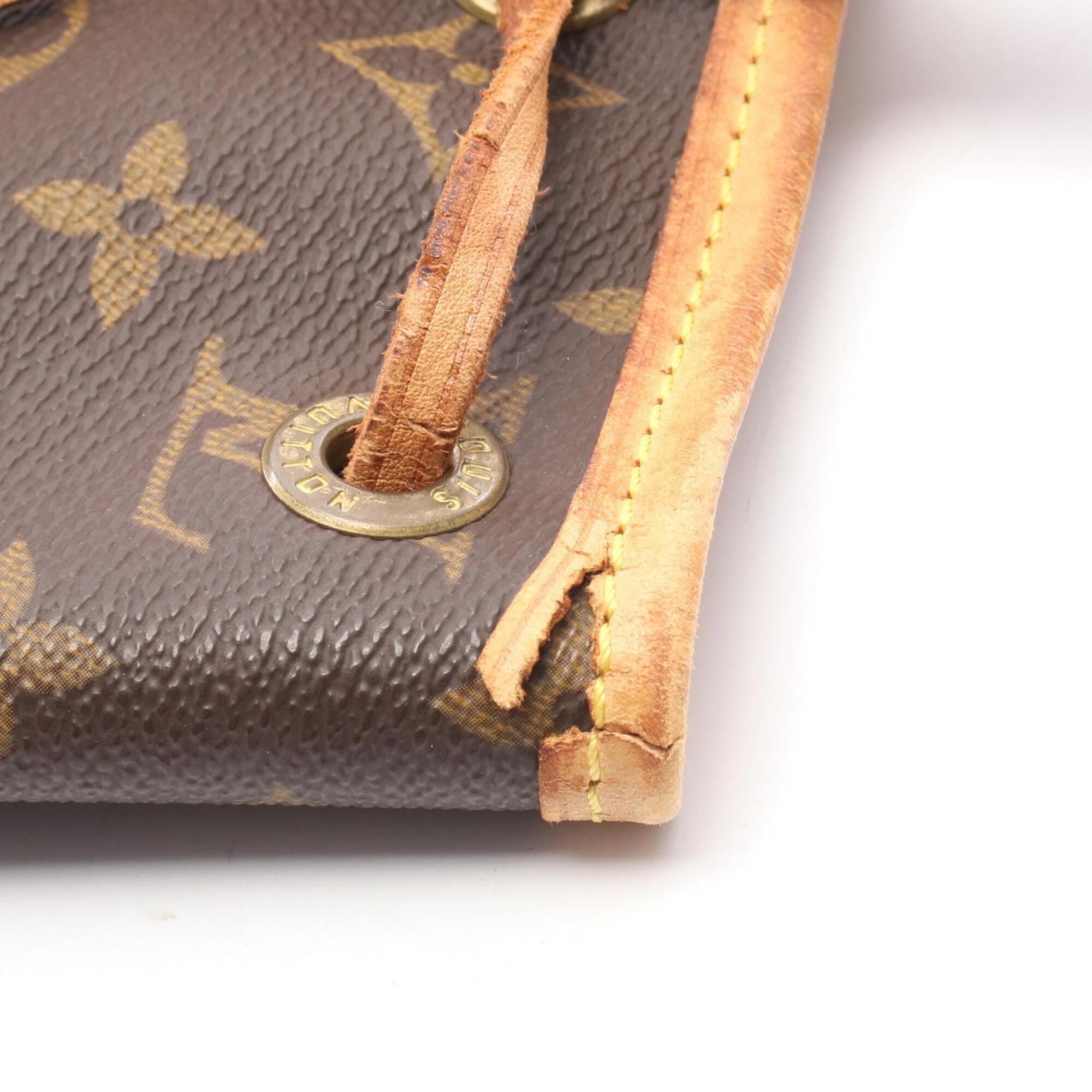 Louis Vuitton Brown Monogram Coated Canvas Backpack Handbag (Pre-Owned)