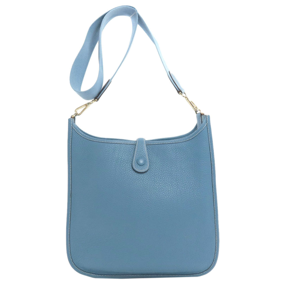 Hermes Evelyne Blue Jean Shoulder Bag (Pre-Owned)