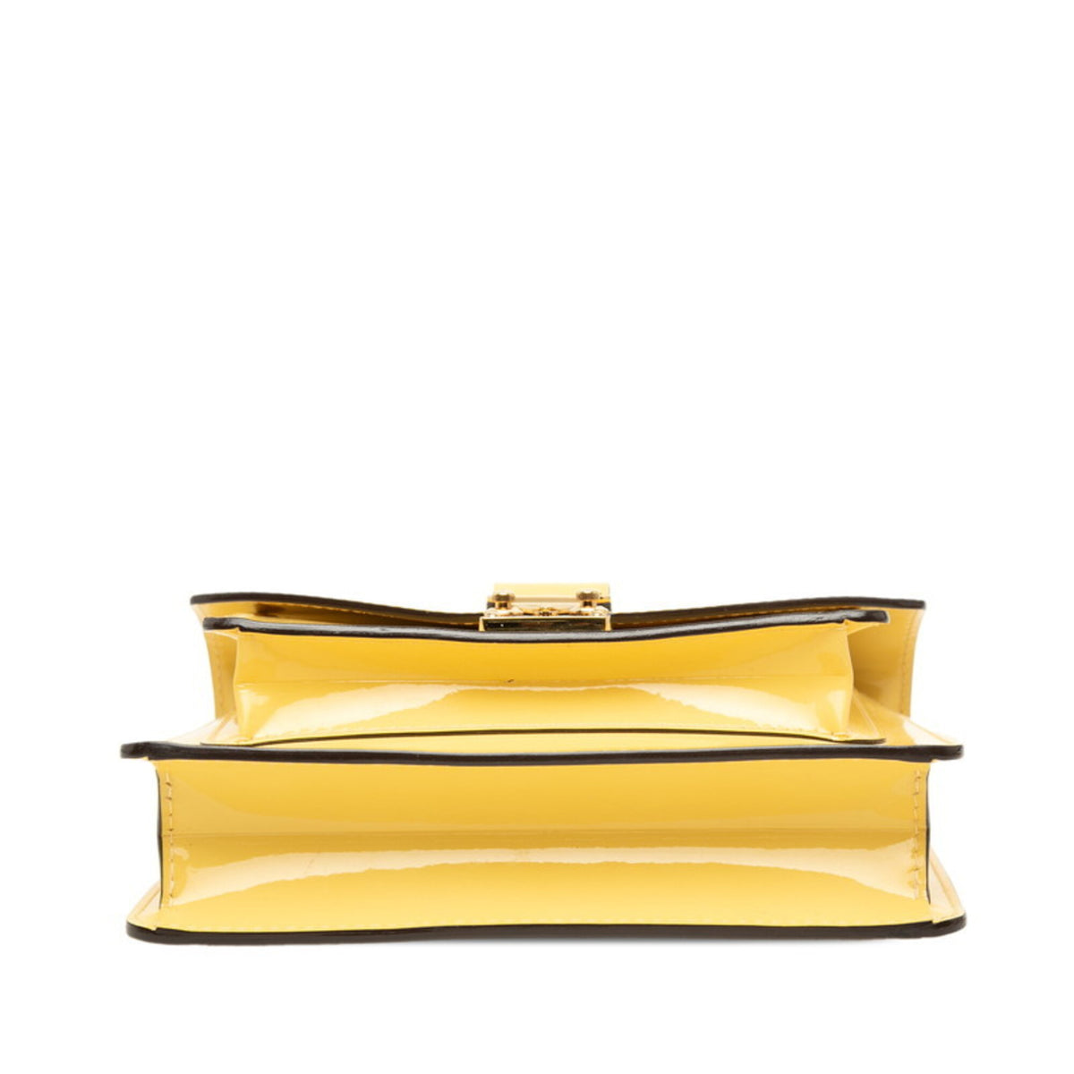 Louis Vuitton Vernis Yellow Patent Leather Handbag Shoulder Bag (Pre-Owned)