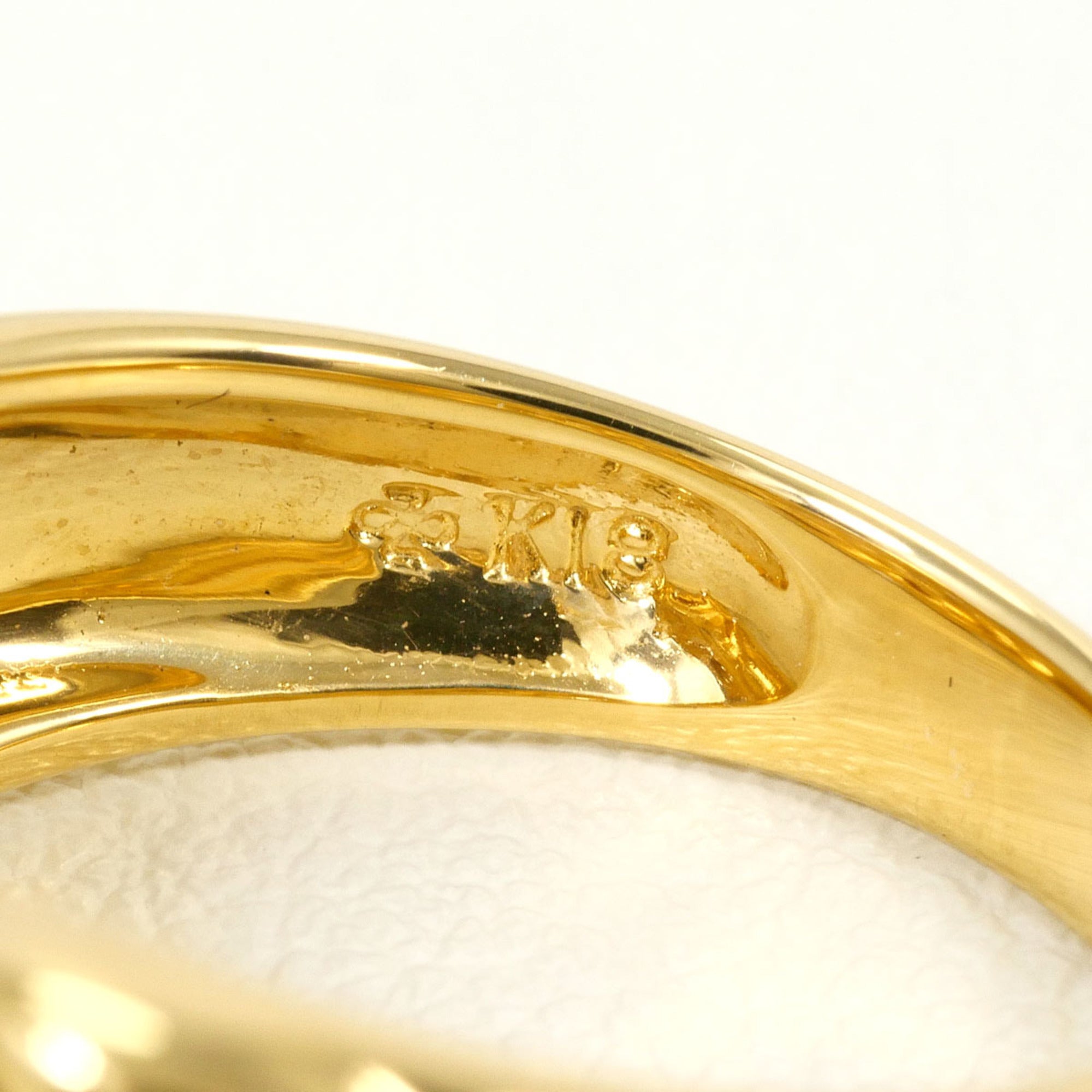 Unbranded Brown Yellow Gold Yellow Gold (18K) Band Ring (Pre-Owned)