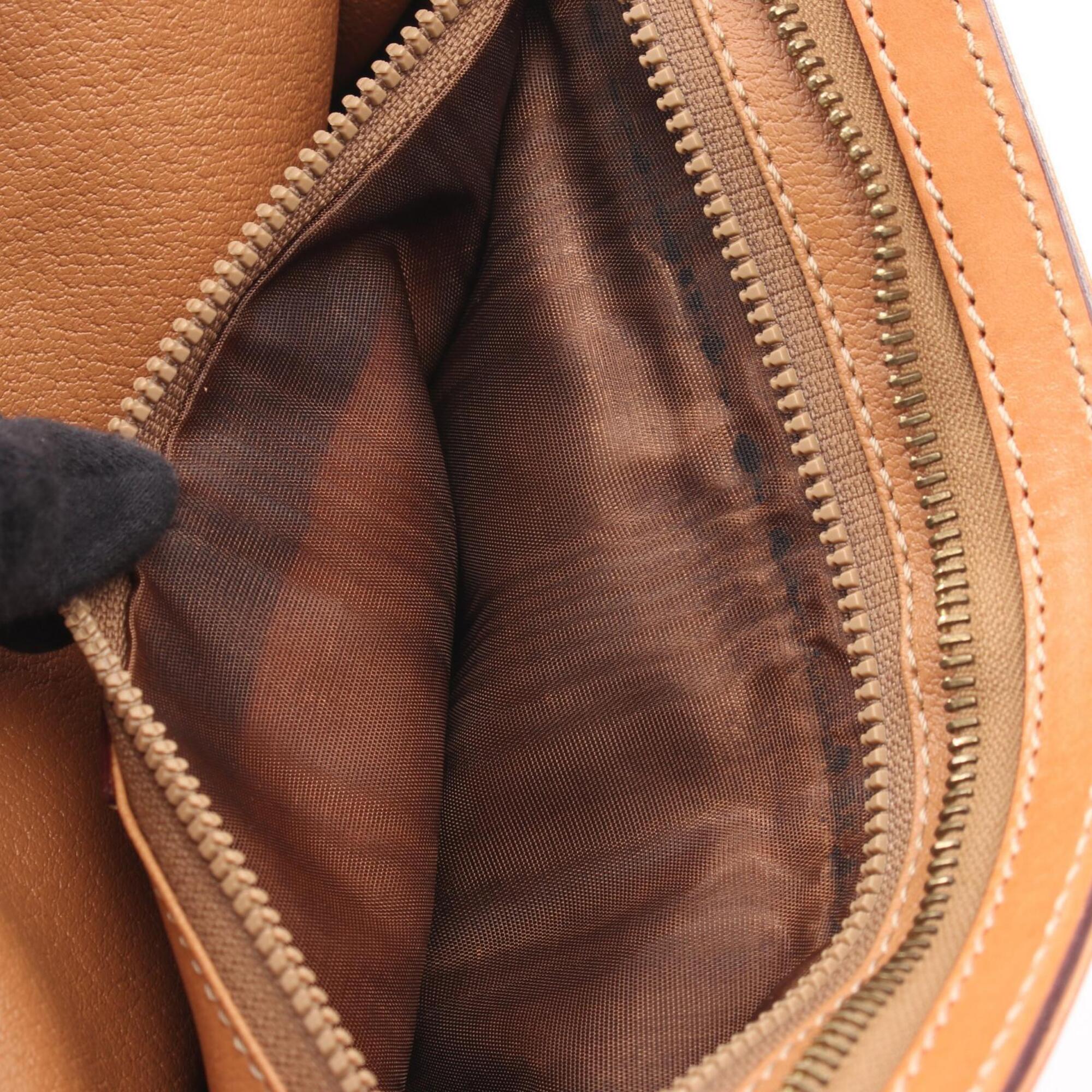 Celine Macadam Beige Brown Coated Canvas Clutch Bag Handbag (Pre-Owned)