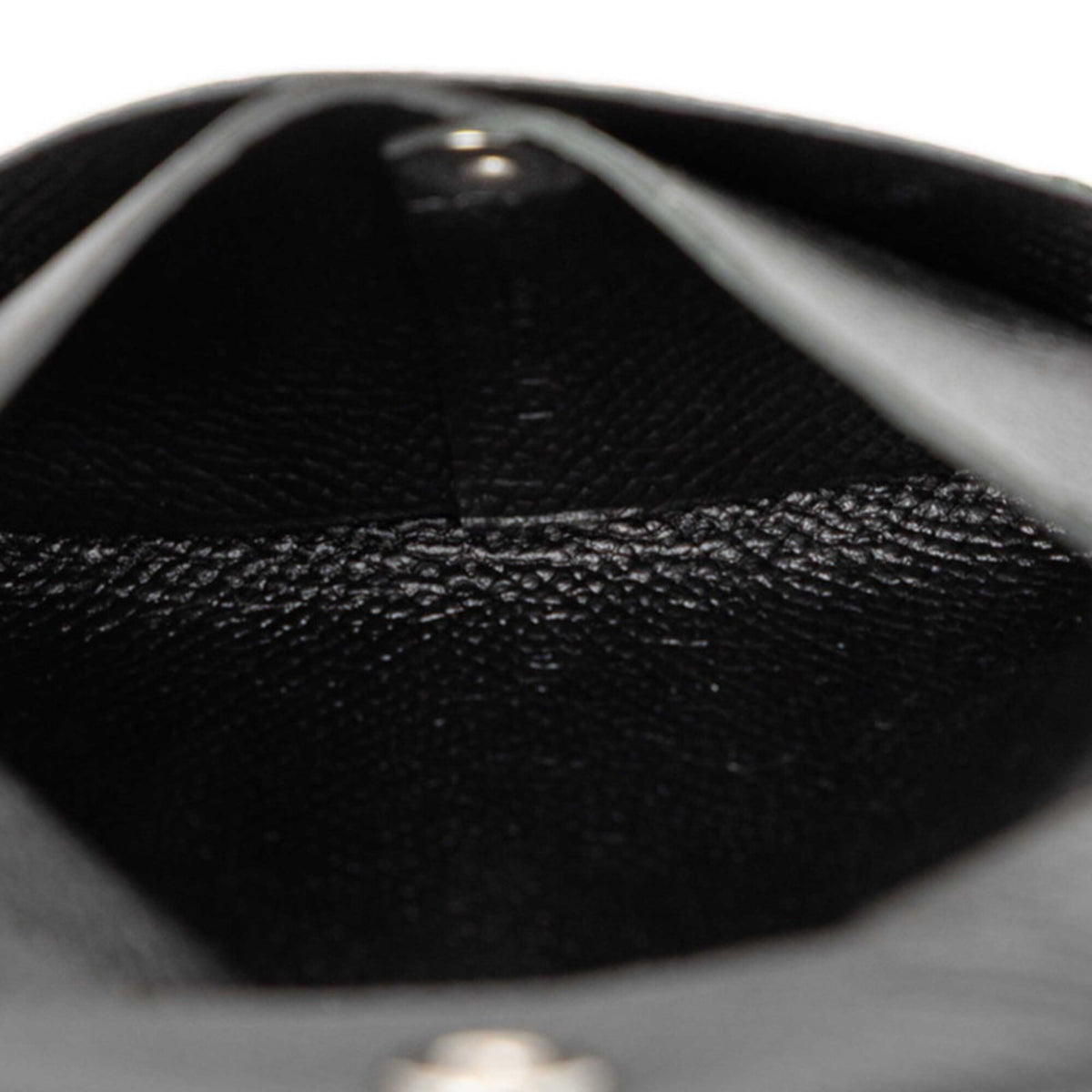 Hermes Black Epsom Leather Coin Purse/Coin Case (Pre-Owned)