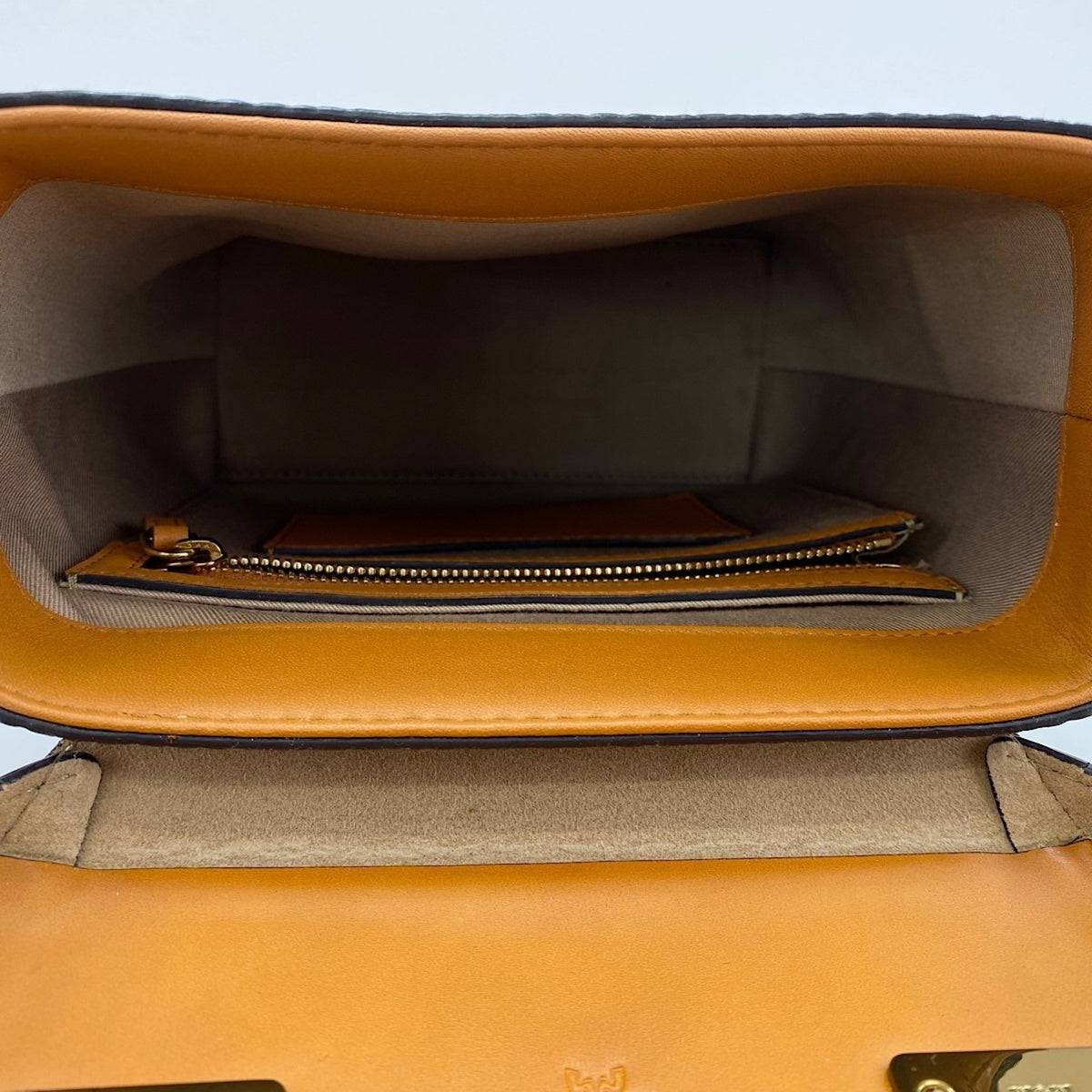 Mcm Orange Shoulder Bag (Pre-Owned)