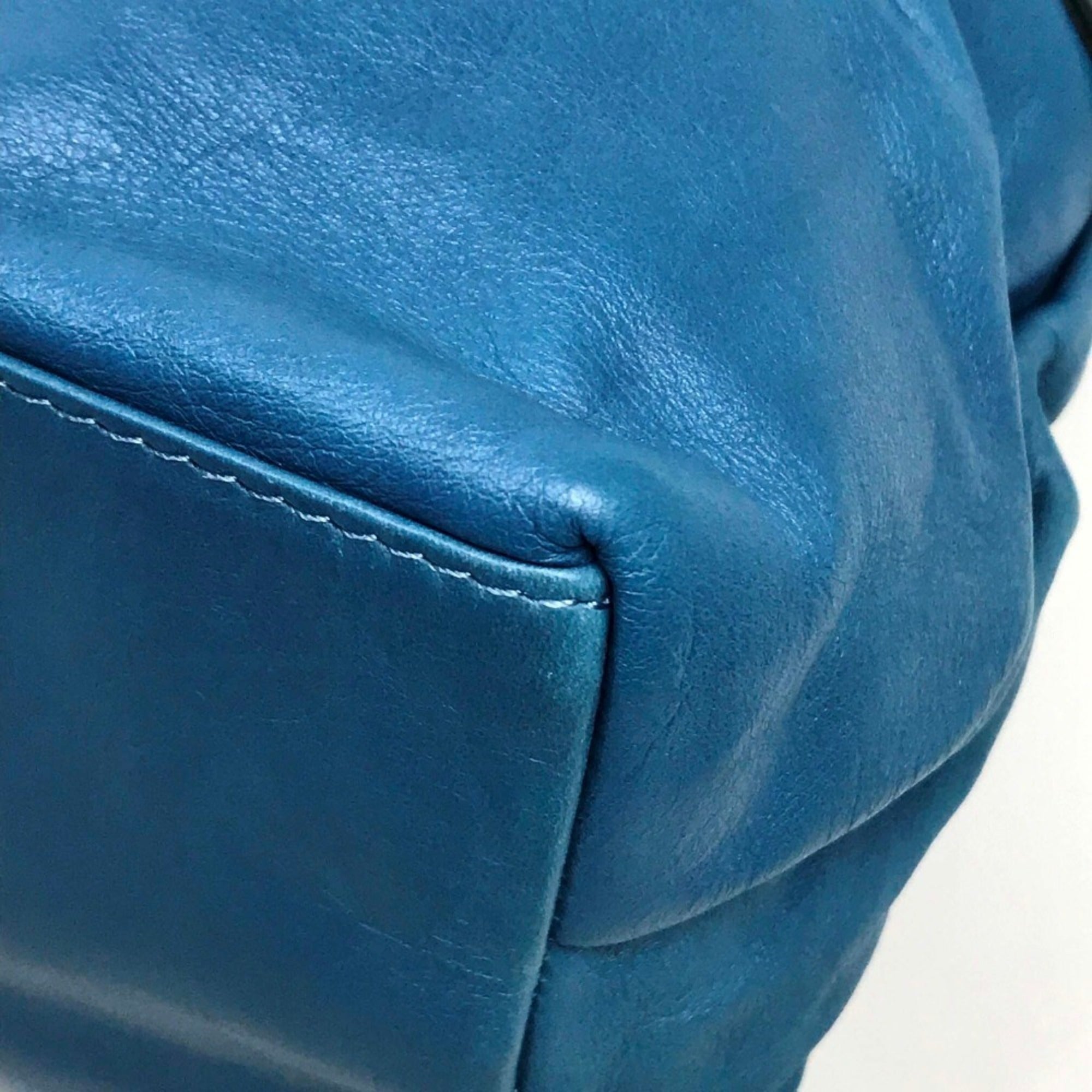 See By Chloé Blue Patent Leather Leather Handbag Shoulder Bag (Pre-Owned)