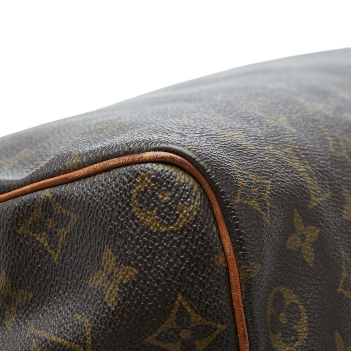 Louis Vuitton Brown Pvc Leather Boston Bag Handbag (Pre-Owned)