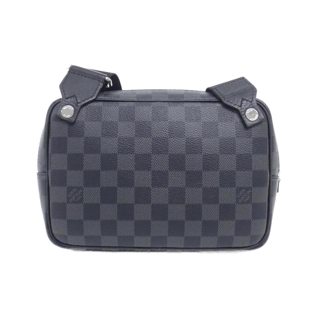 Louis Vuitton Damier Graphite Graphite Coated Canvas Pouch Shoulder Bag (Pre-Owned)