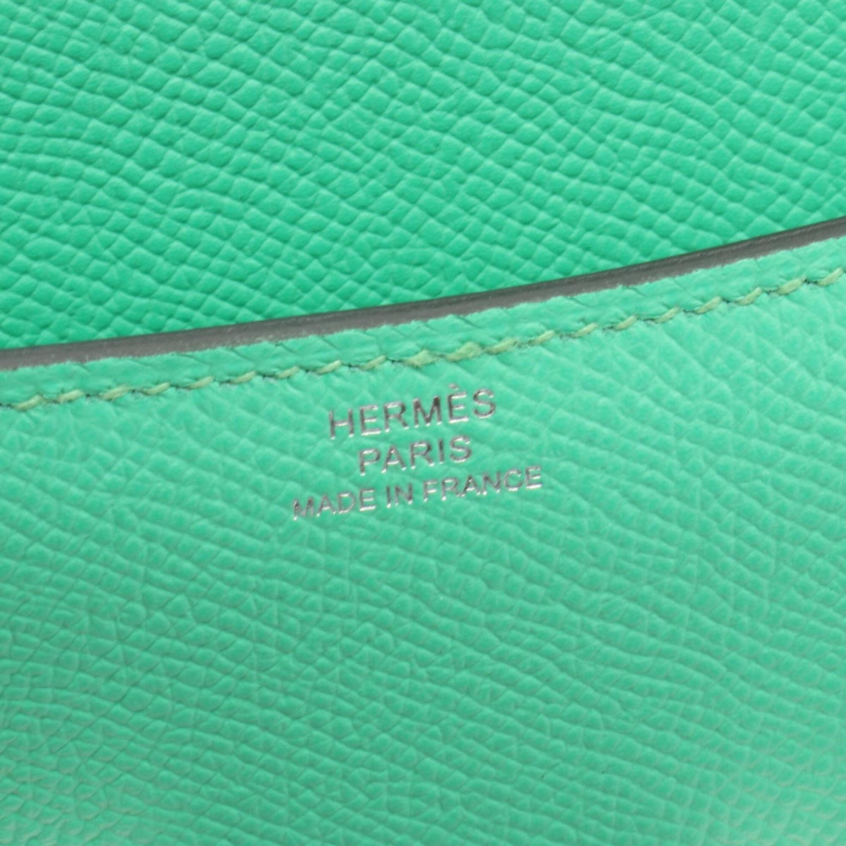 Hermes Green Epsom Leather Handbag Shoulder Bag (Pre-Owned)