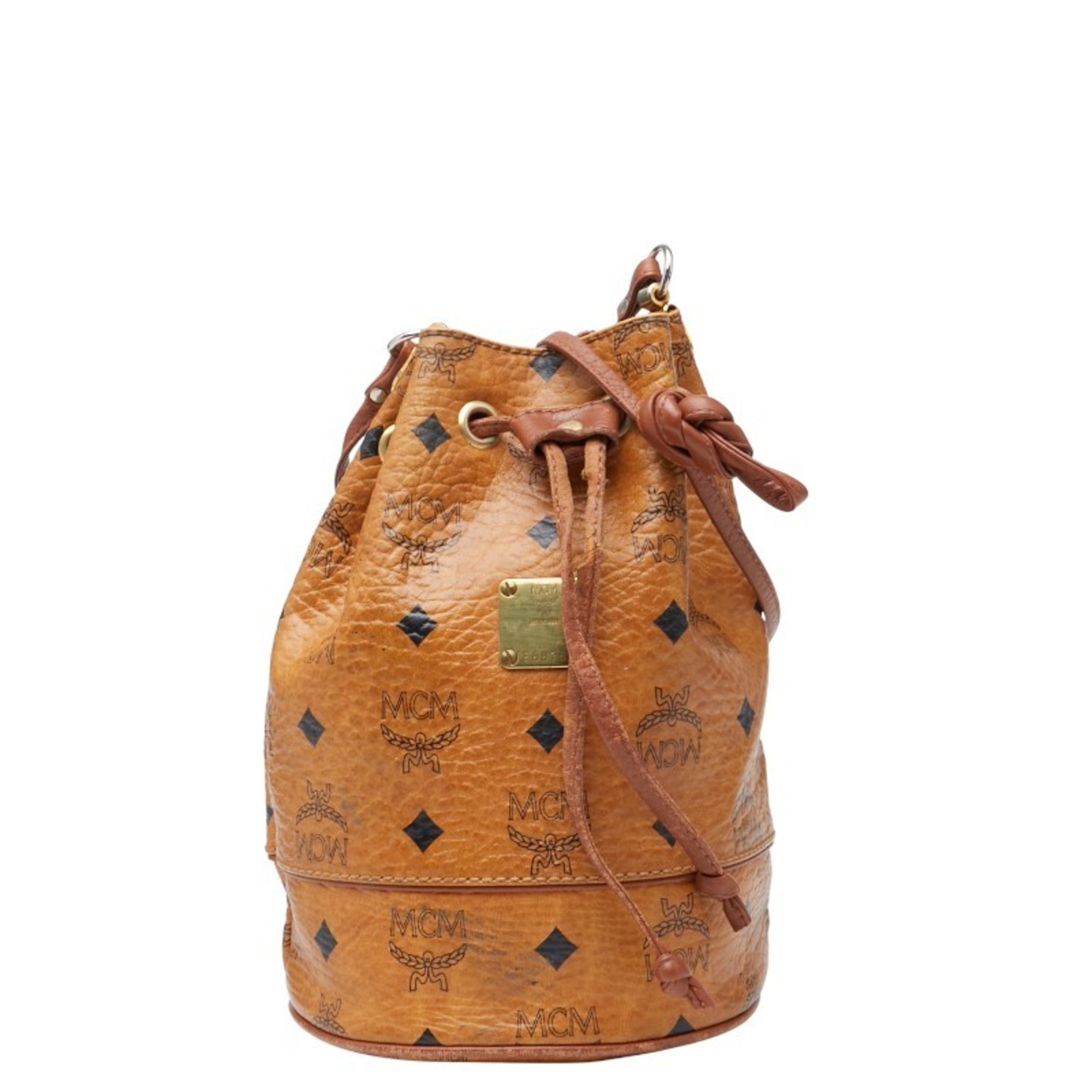 Mcm Brown Pvc Leather Shoulder Bag (Pre-Owned)