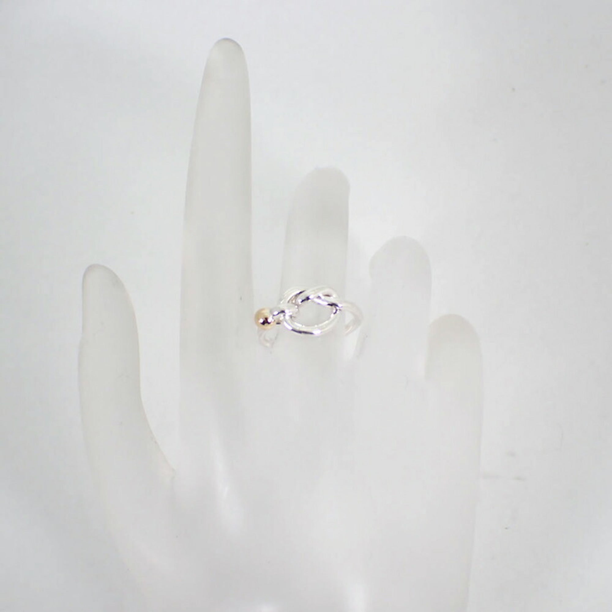 Tiffany Yellow Gold (18K) Sterling Silver 925 Band Ring (Pre-Owned)