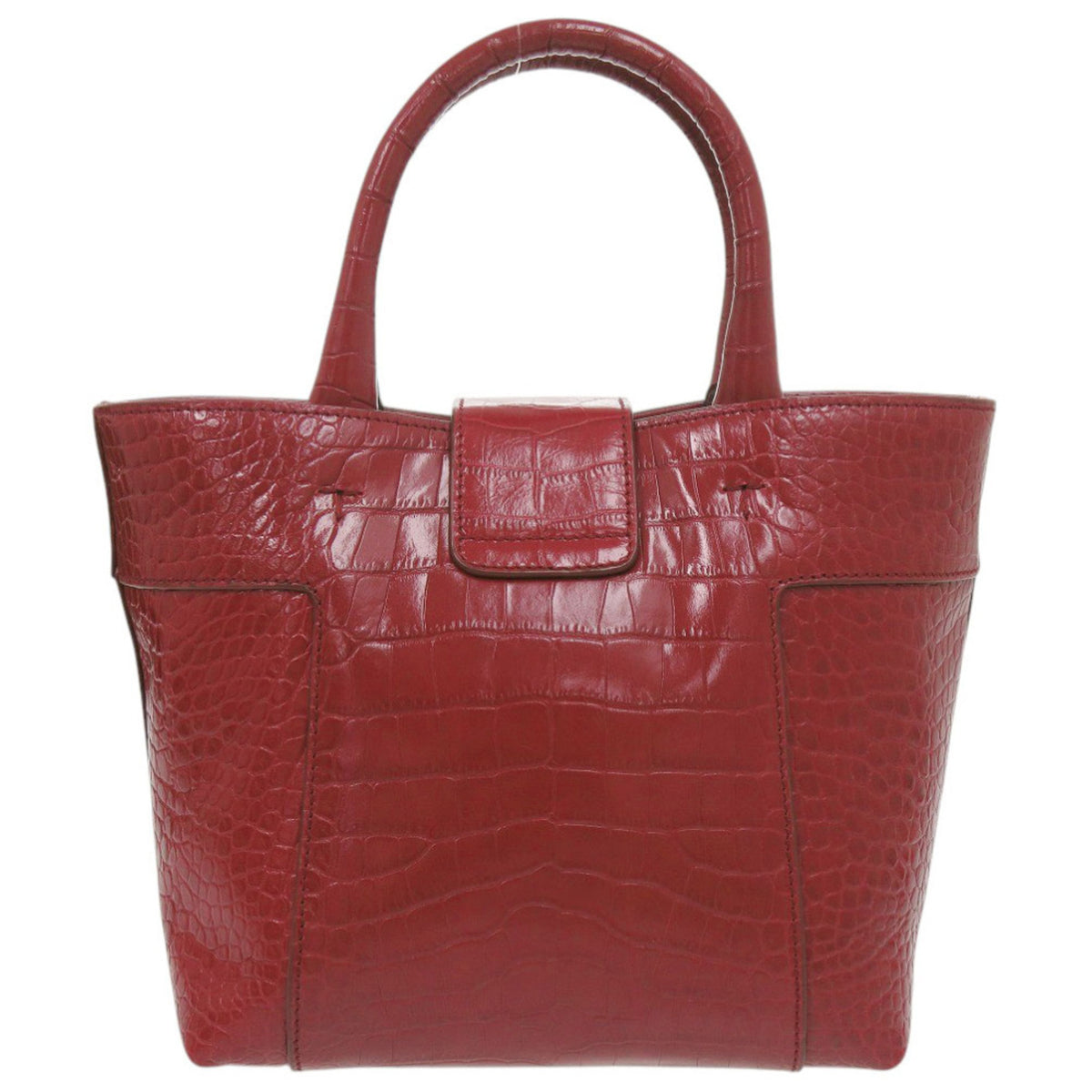 Tod's Red Color Leather Handbag (Pre-Owned)